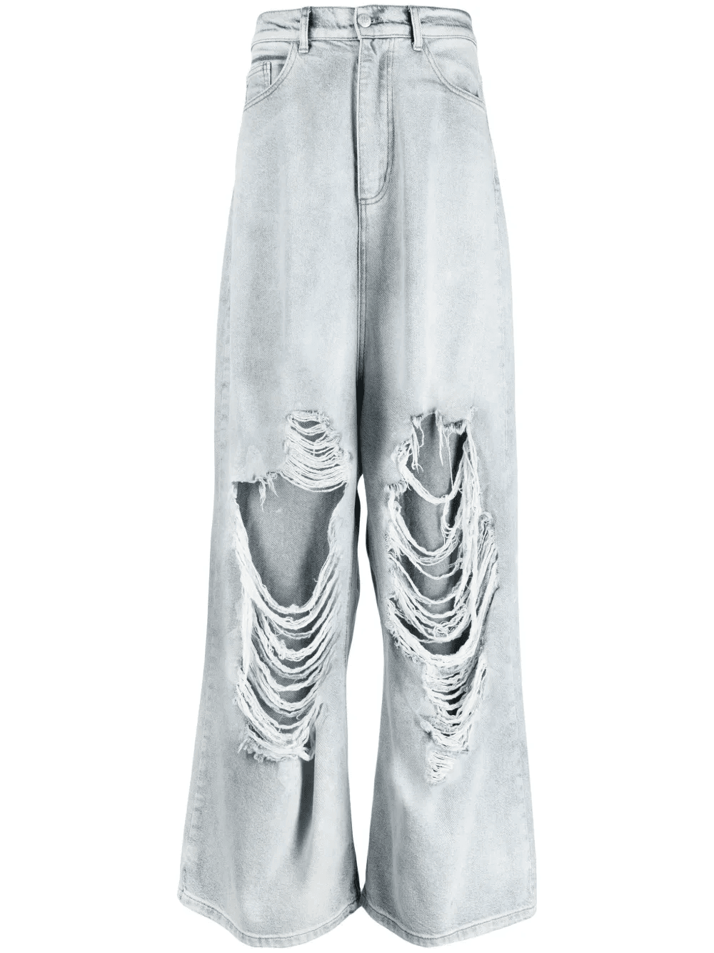 distressed wide-leg jeans - Image 1