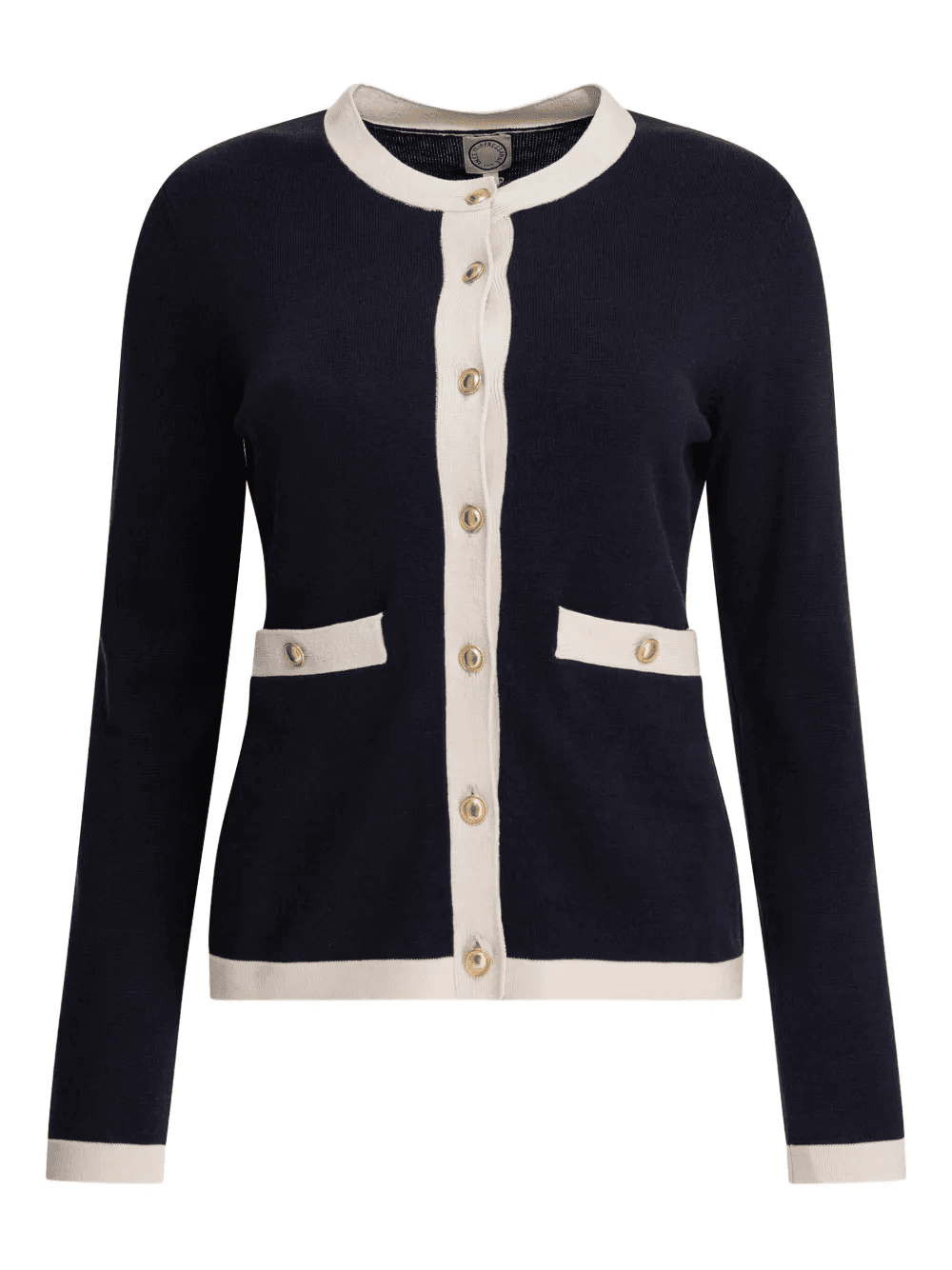 crew-neck cardigan - Image 1