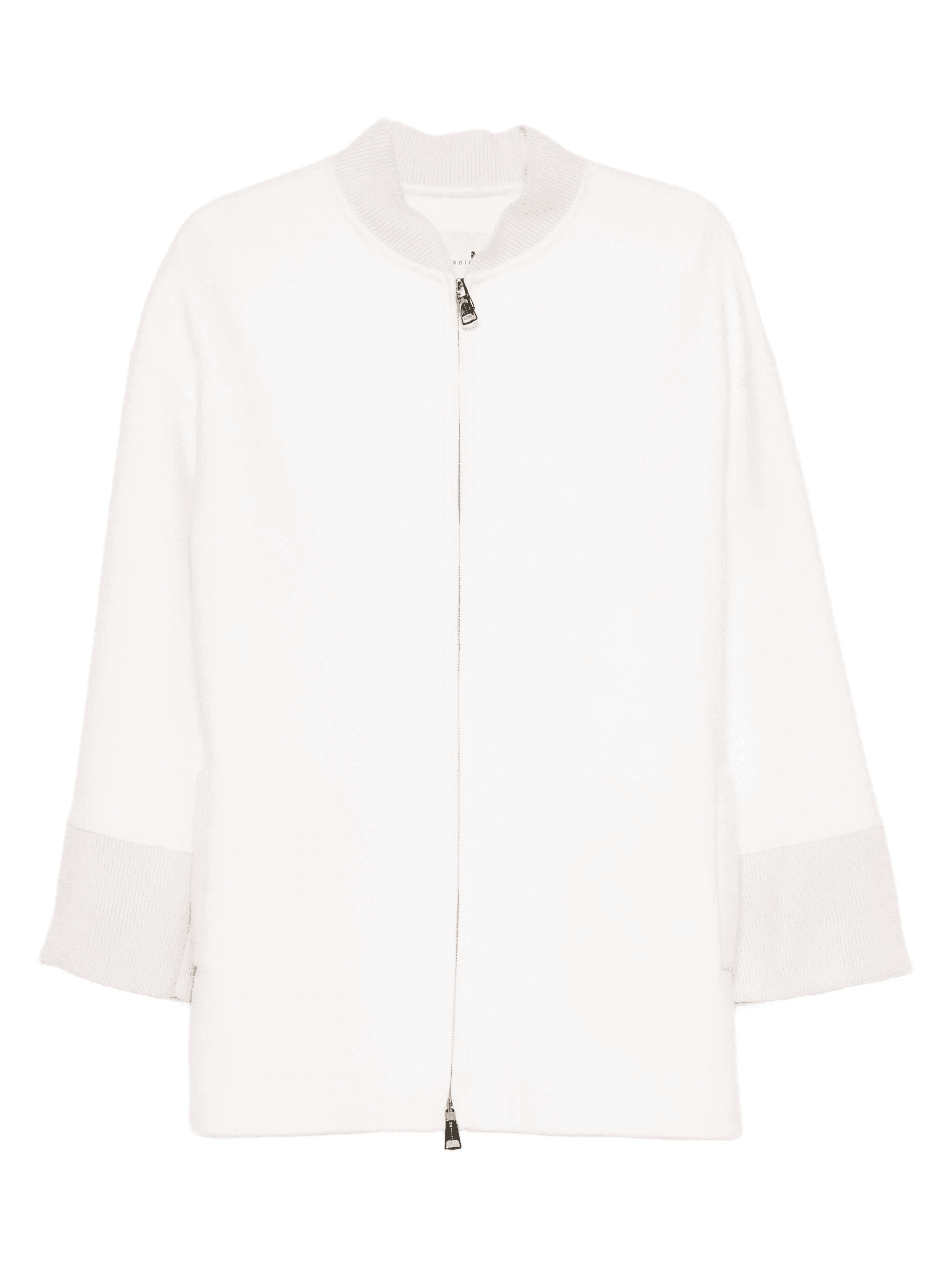 long-sleeve zip-front coat - Image 1