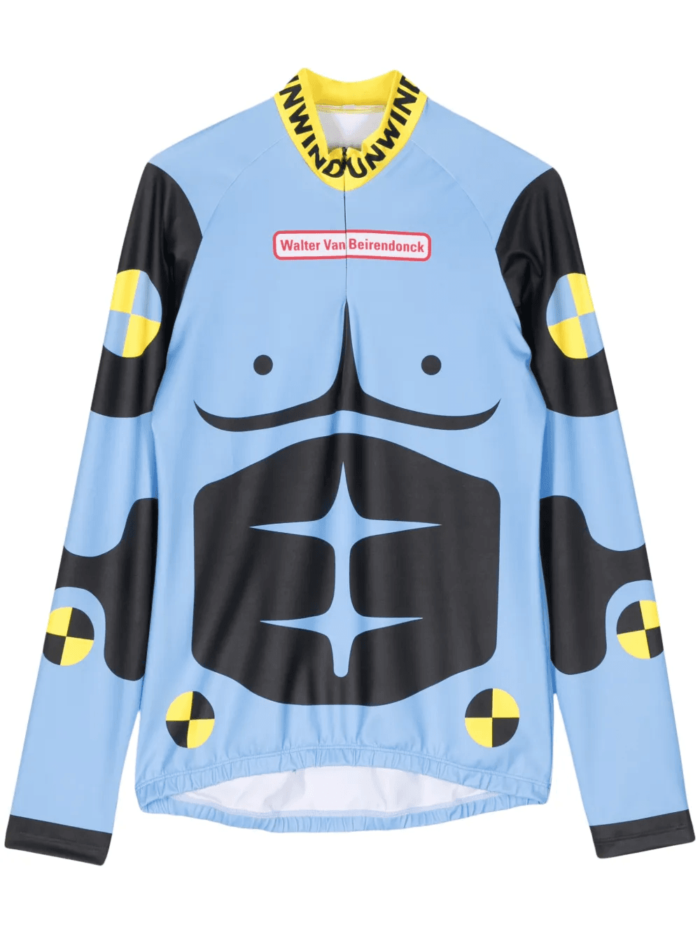 Dummy-print long-sleeve cycling top - Image 1