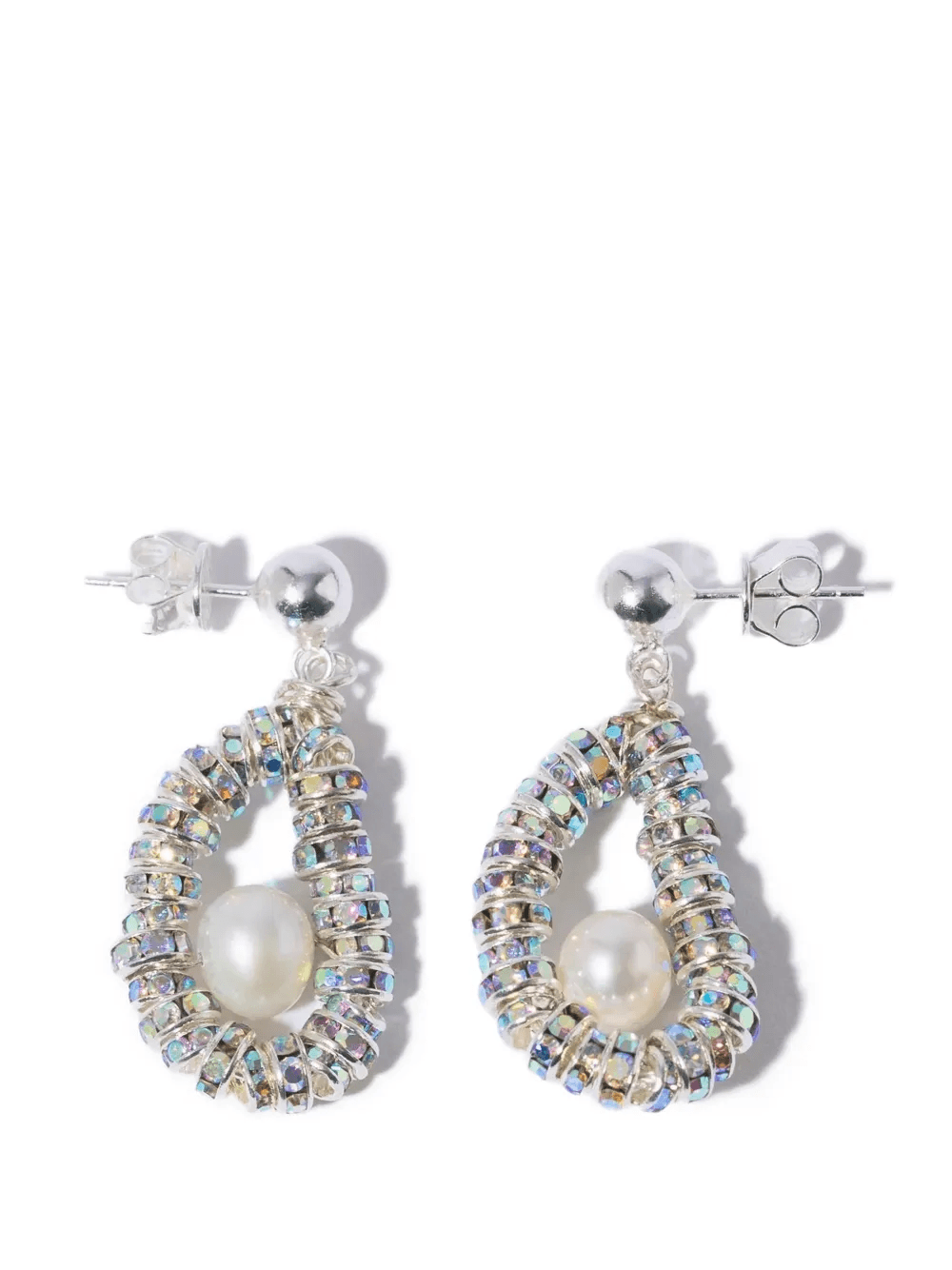 pearl beaded earrings - Image 1