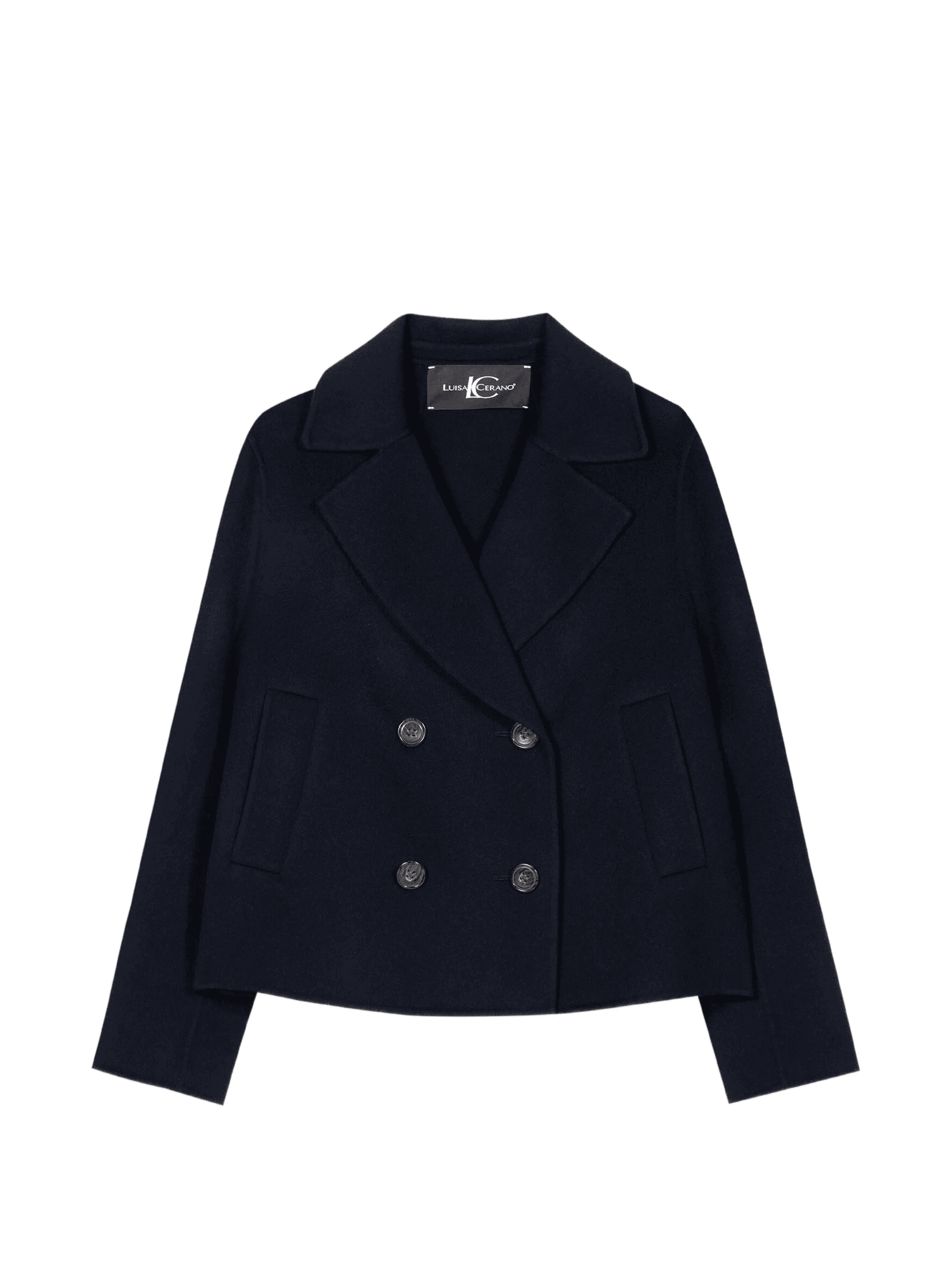 double-breasted peacoat - Image 1