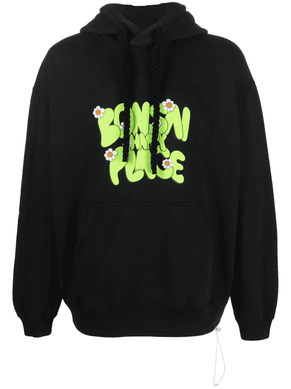 logo-print cotton hoodie - Image 1