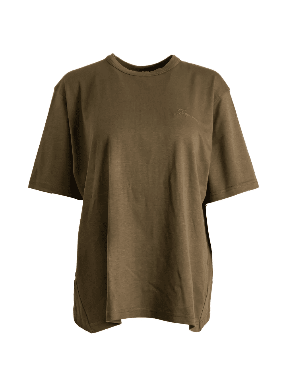 draped-effect short-sleeve T-shirt - Image 1
