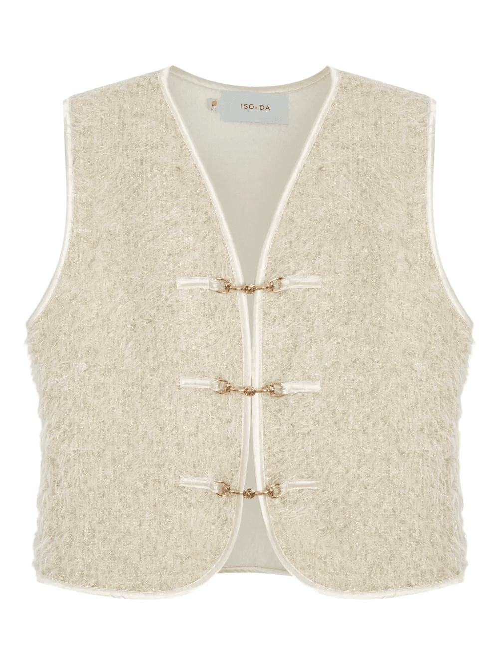 Mandacaru textured clasp-fastening vest - Image 1