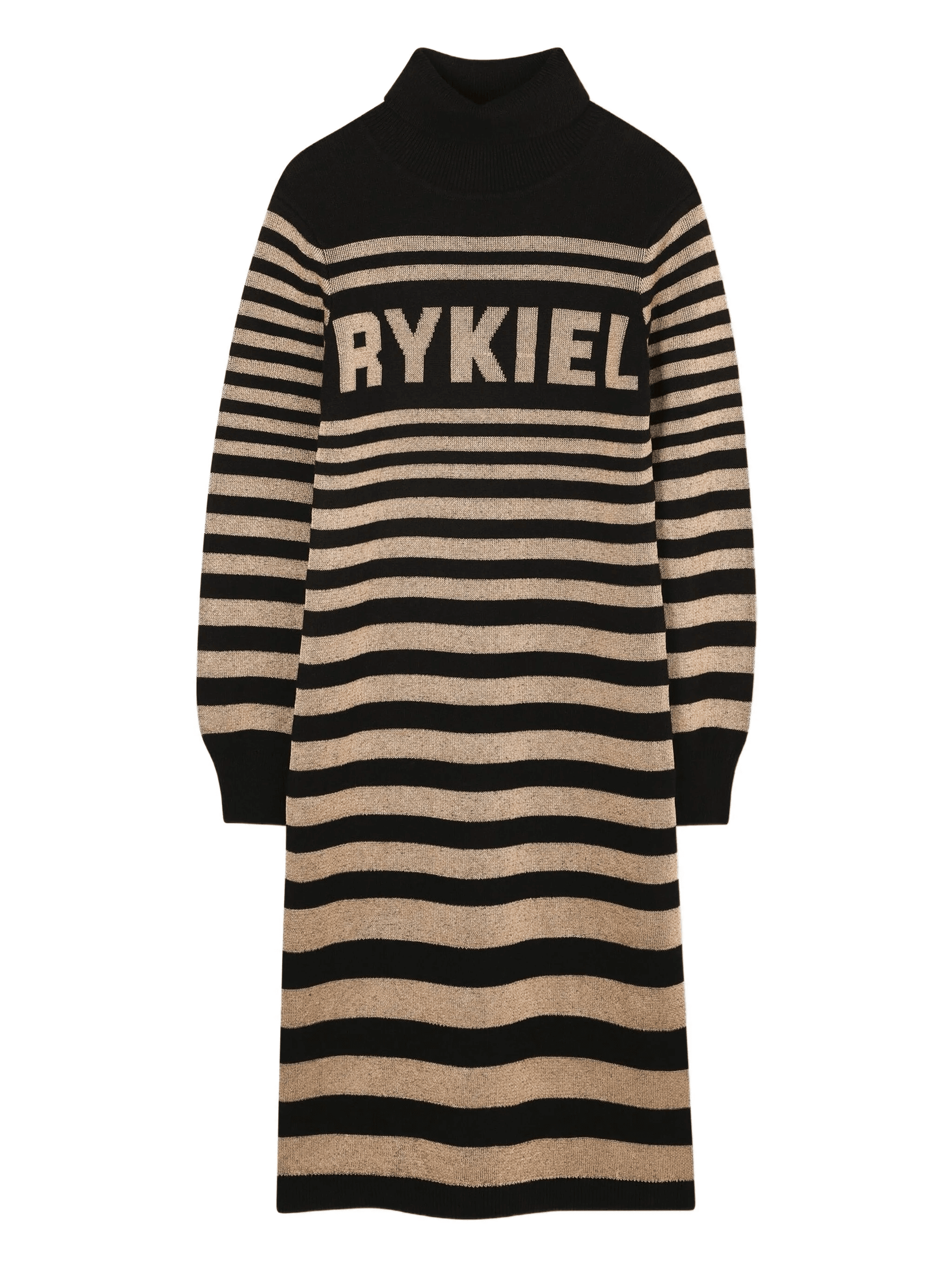 striped turtleneck dress - Image 1