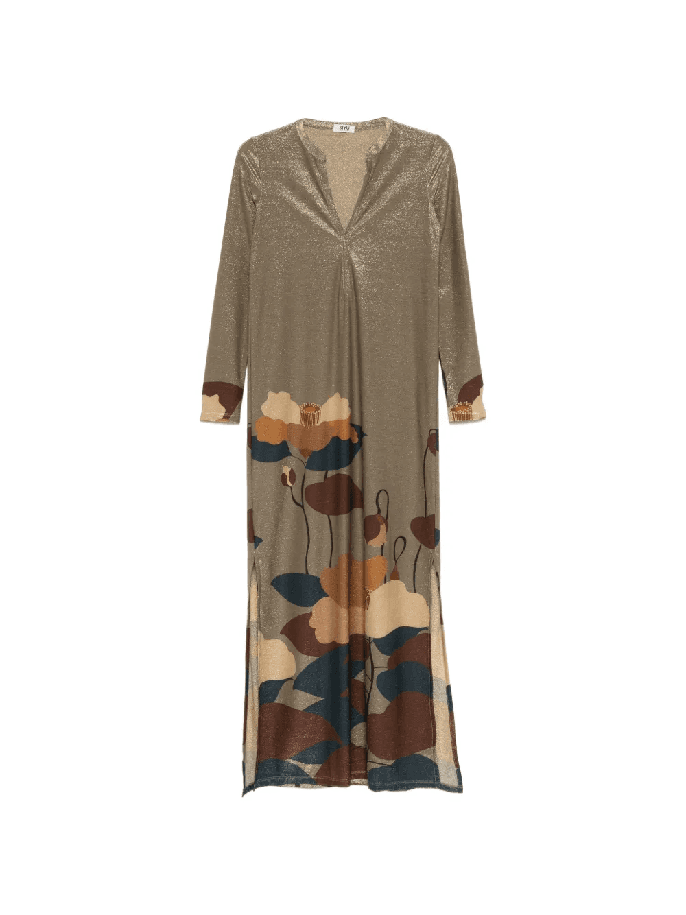 V-neck maxi dress - Image 1