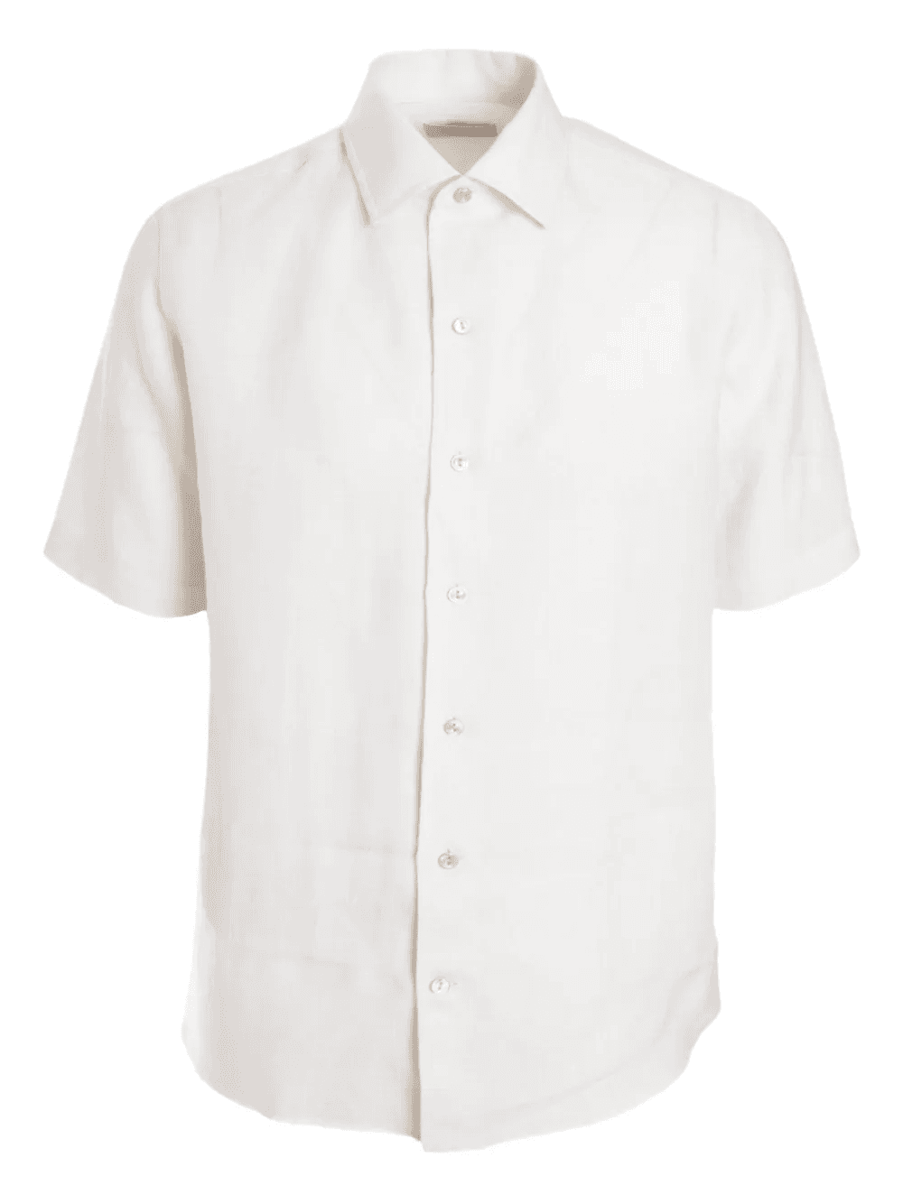 short-sleeve linen shirt - Image 1