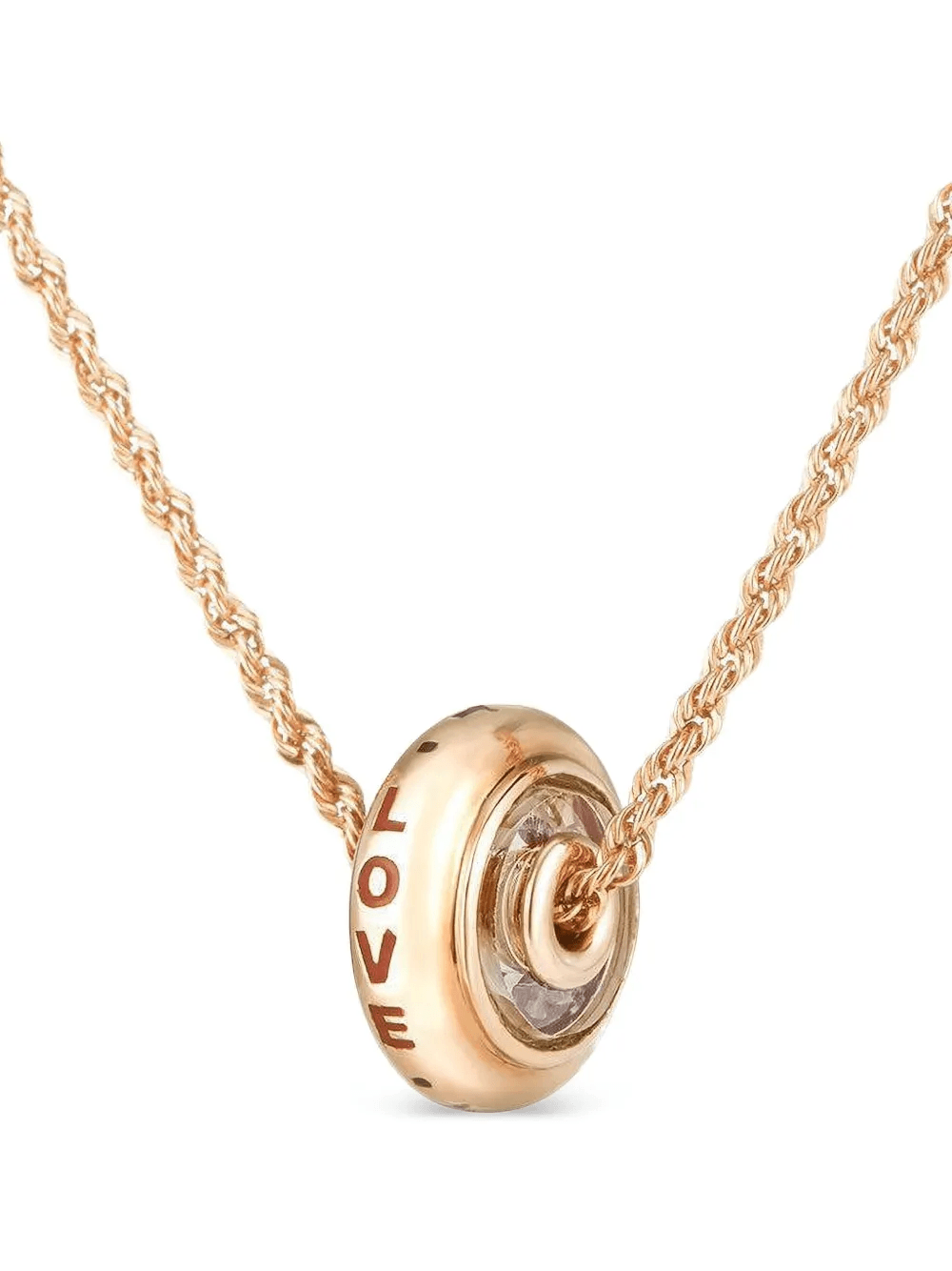 18K yellow gold Palavras 9 diamond necklace - Image 1