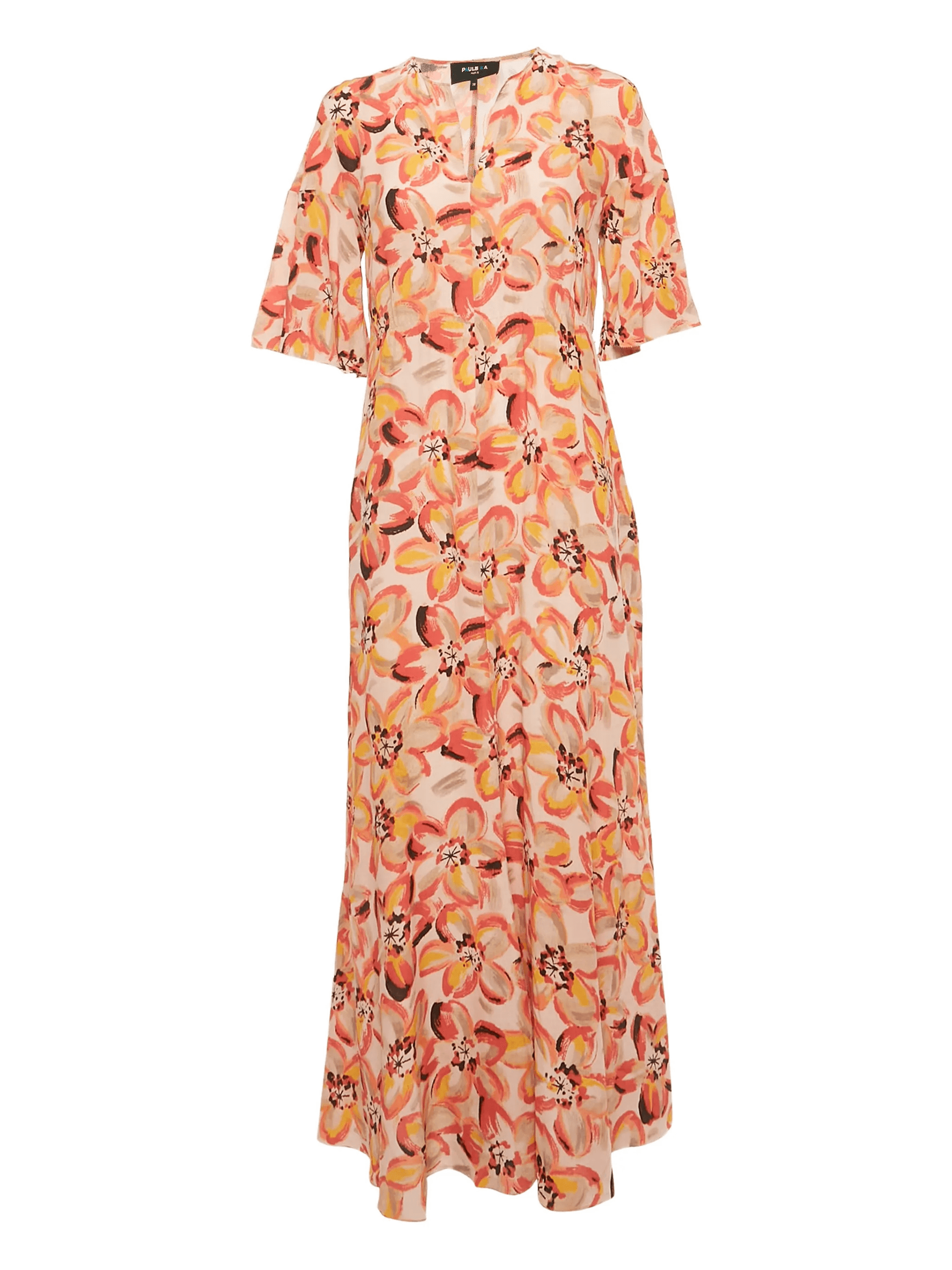 silk ruffled dress - Image 1