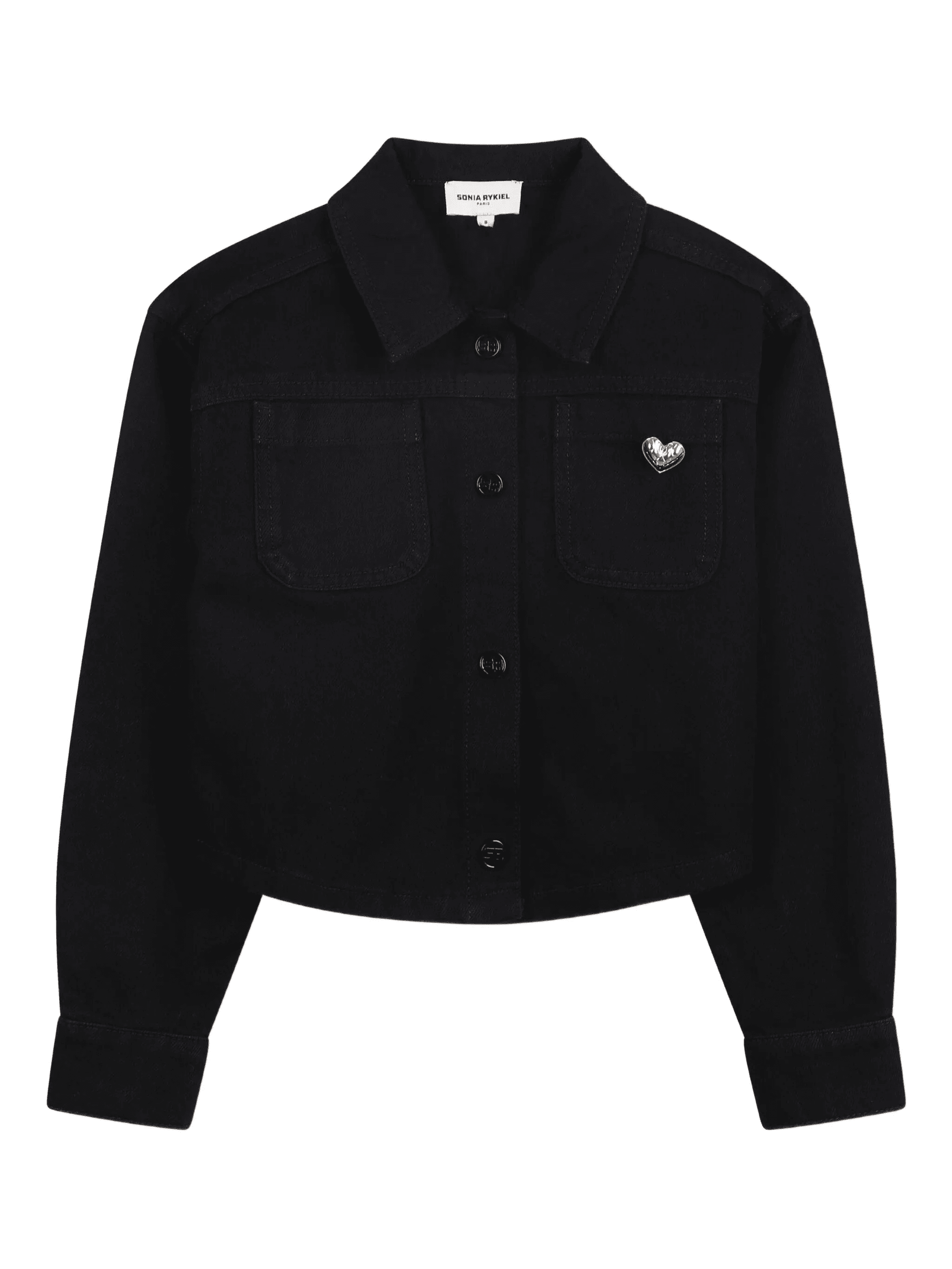 button-up cropped shirt - Image 1