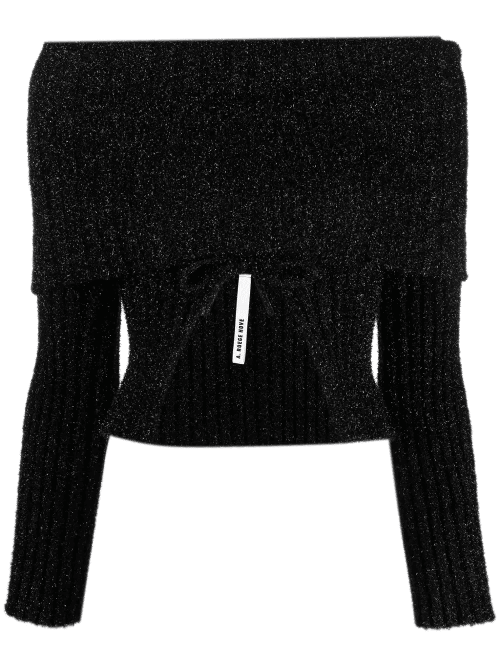 ribbed cut-out cropped jumper - Image 1