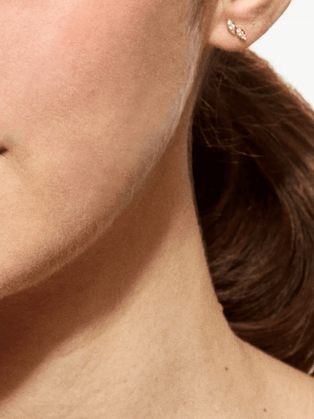 18K yellow gold Double Leaf diamond earring - Image 1