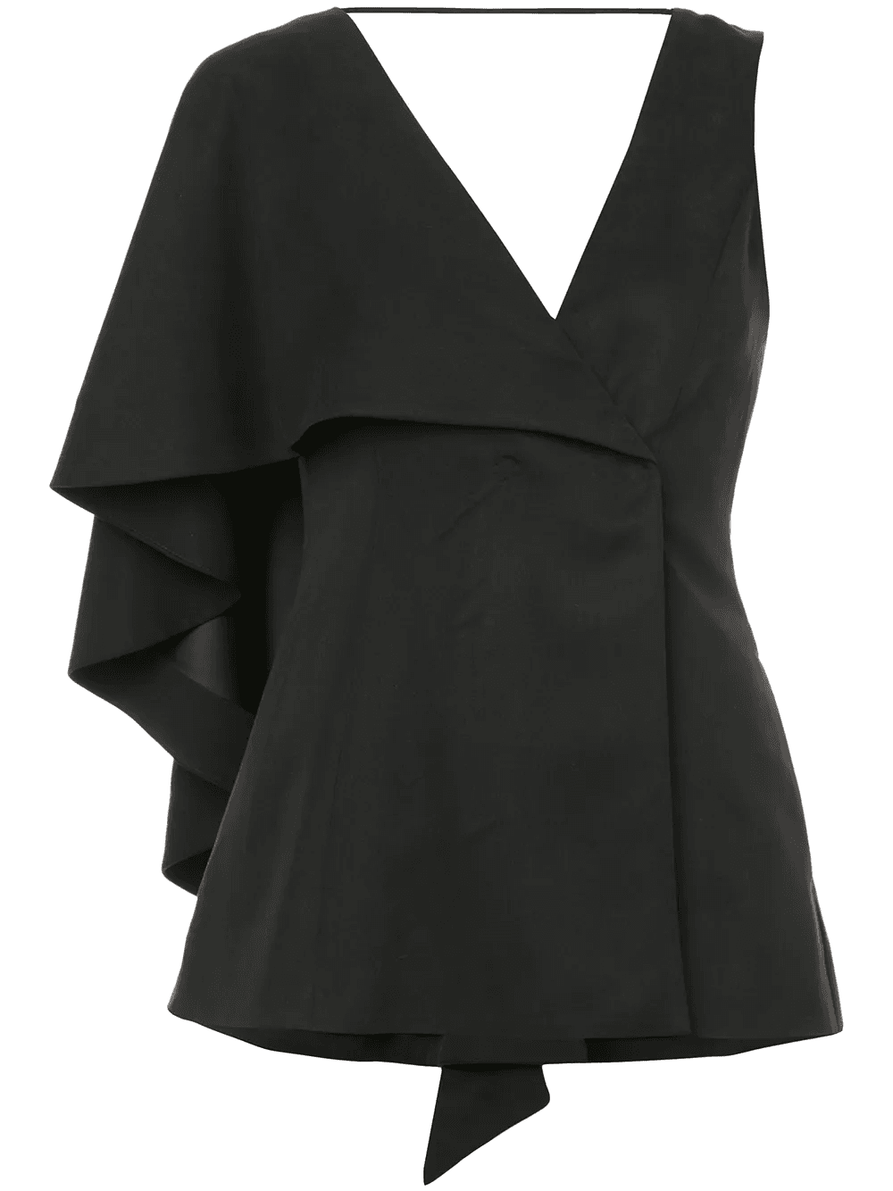 asymmetric-sleeve blouse - Image 1