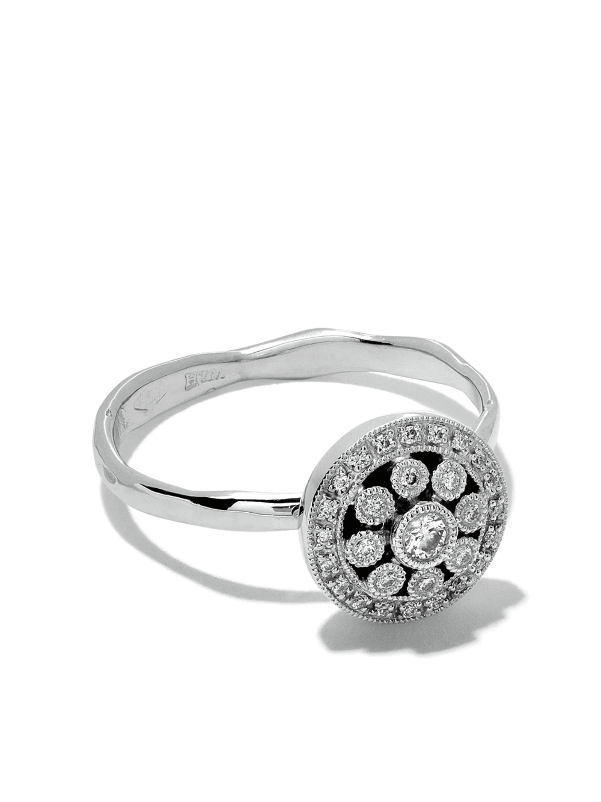 18kt white gold Diamond Rosetta ring - Image 1