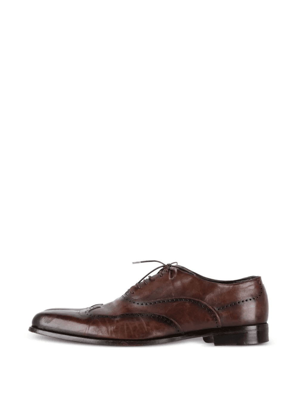 wingtip leather oxford shoes - Image 1