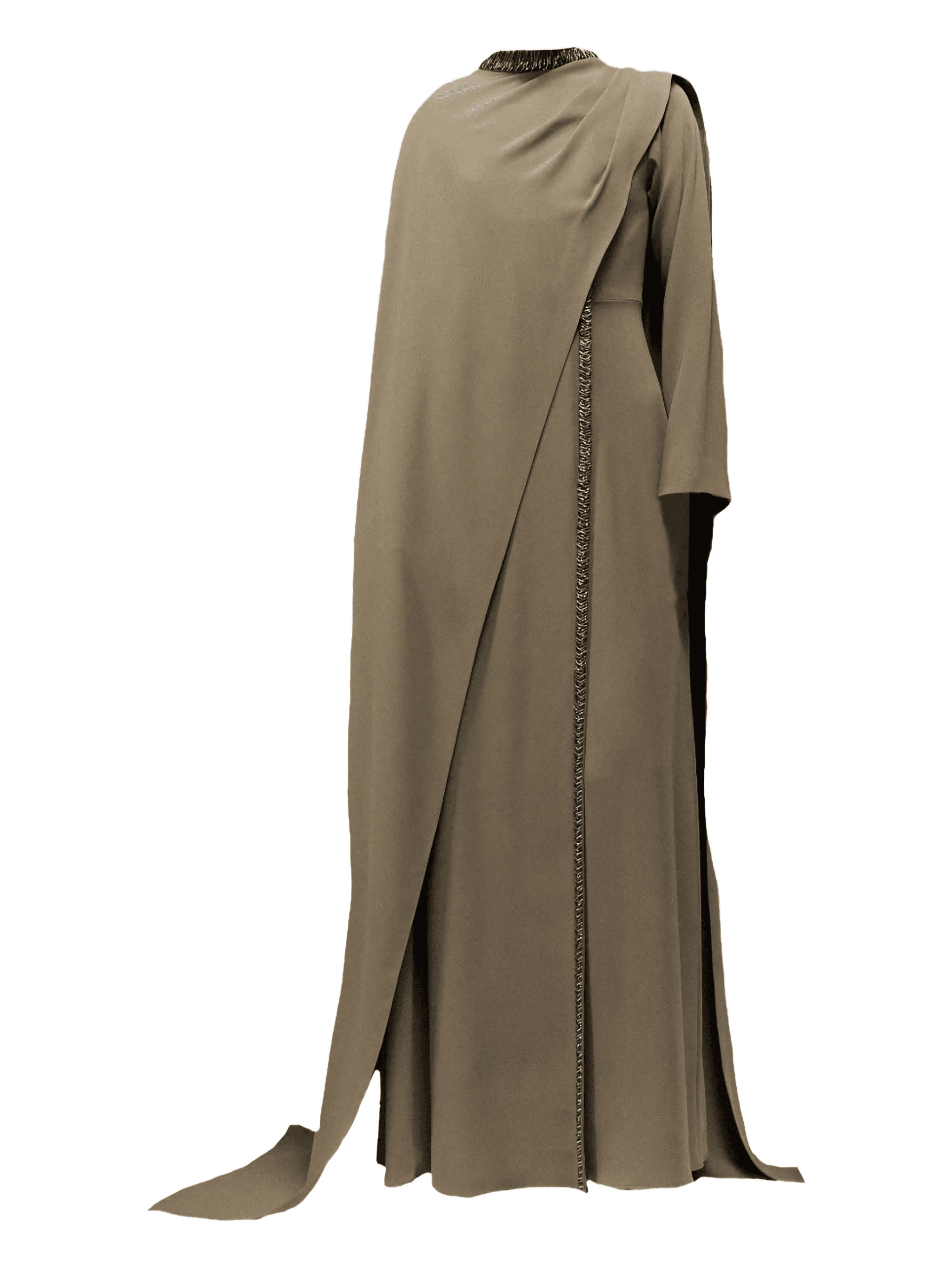 beaded-embroidered maxi dress - Image 1