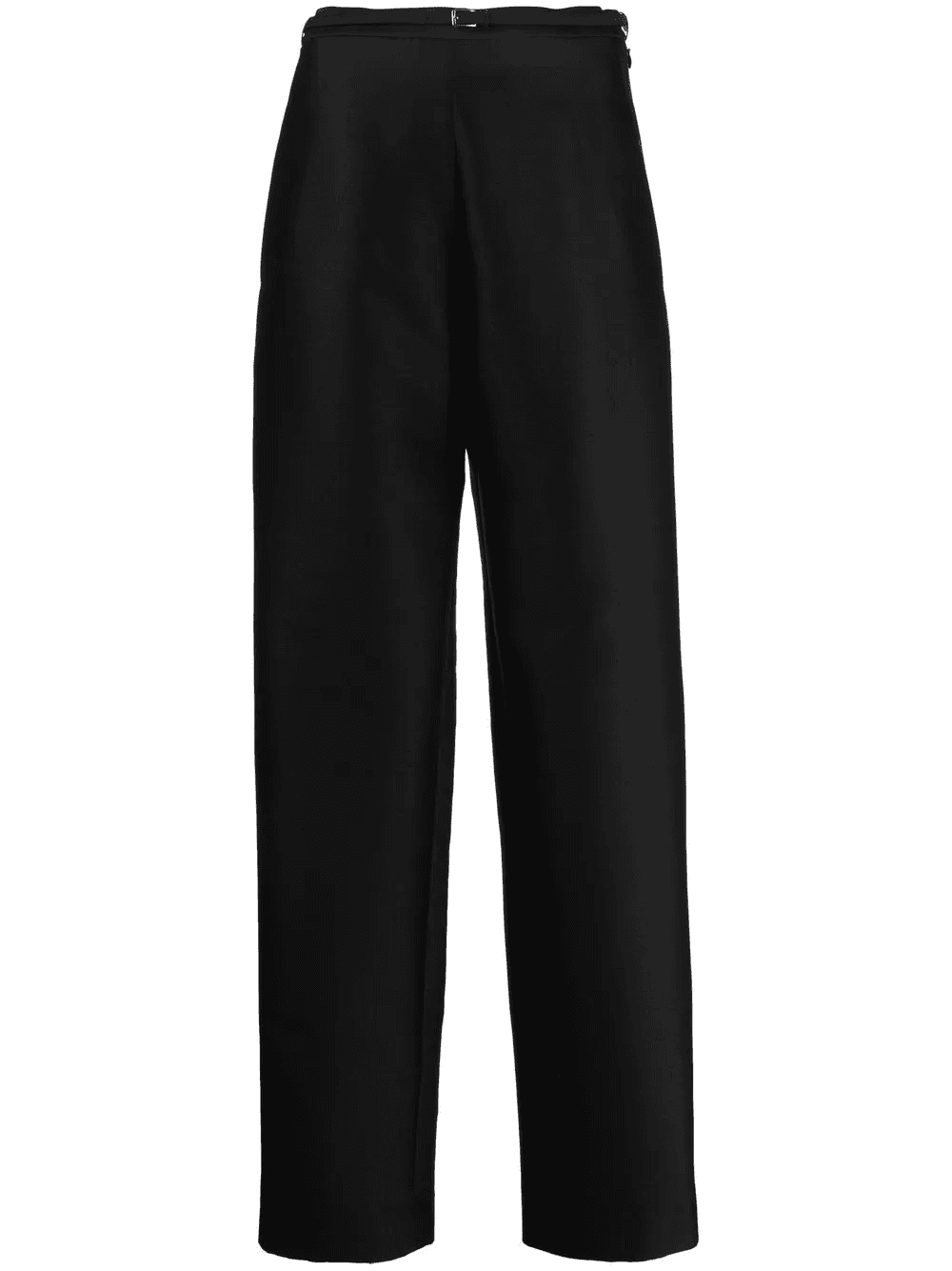 skinny-belt straight leg trousers - Image 1
