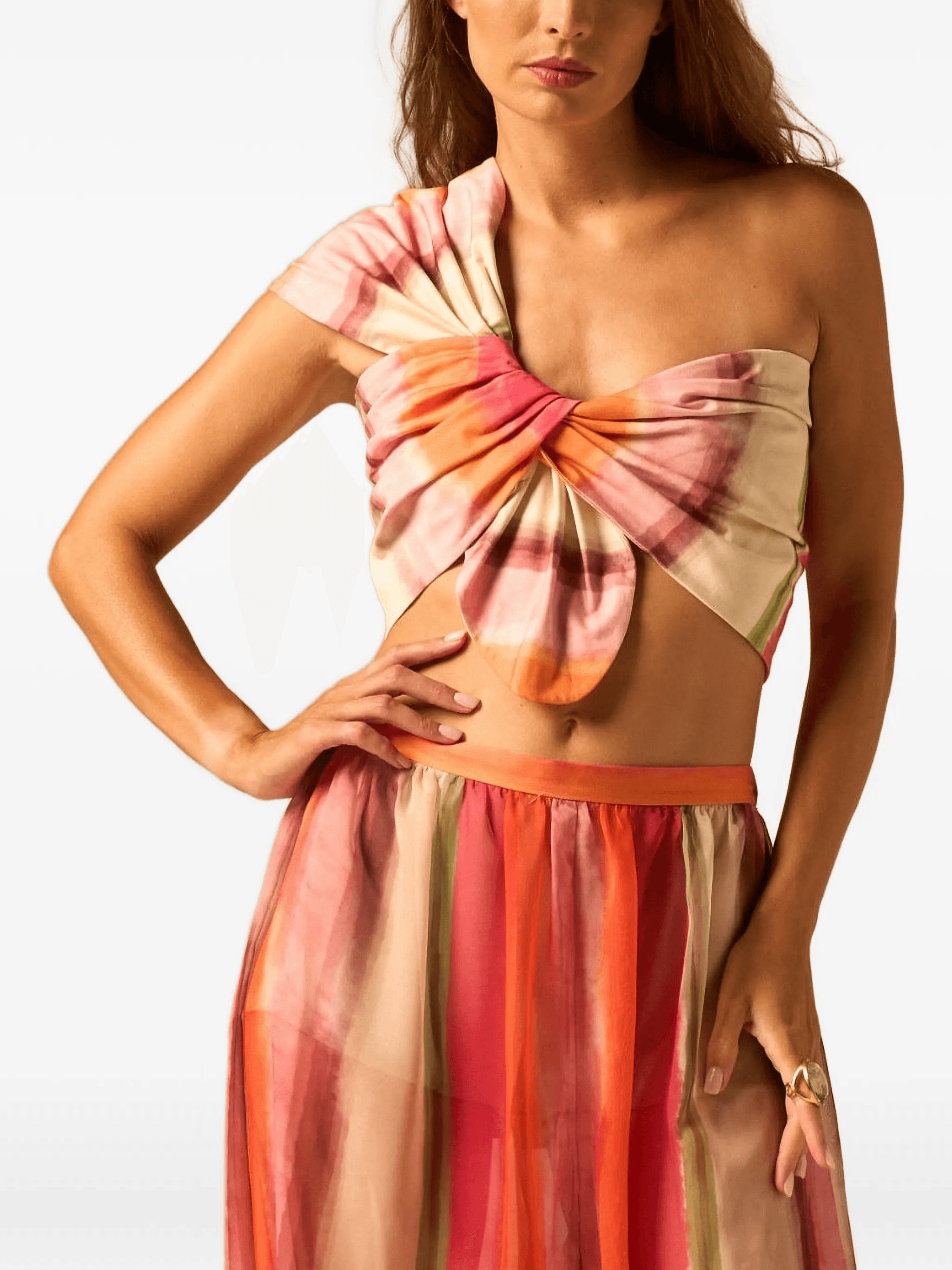 Camelia gathered one-shoulder top - Image 1