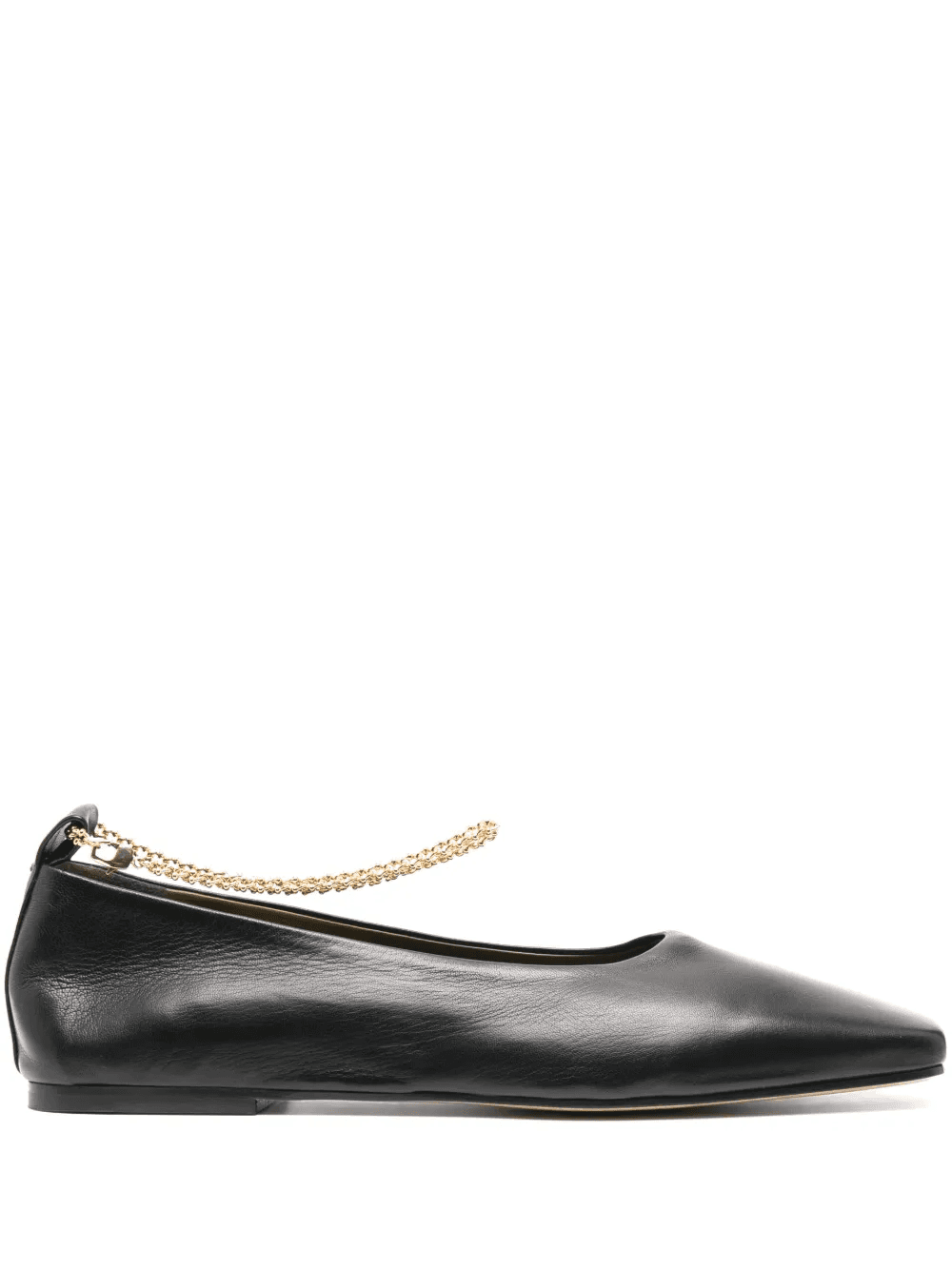 chain-link detail ballerina shoes - Image 1