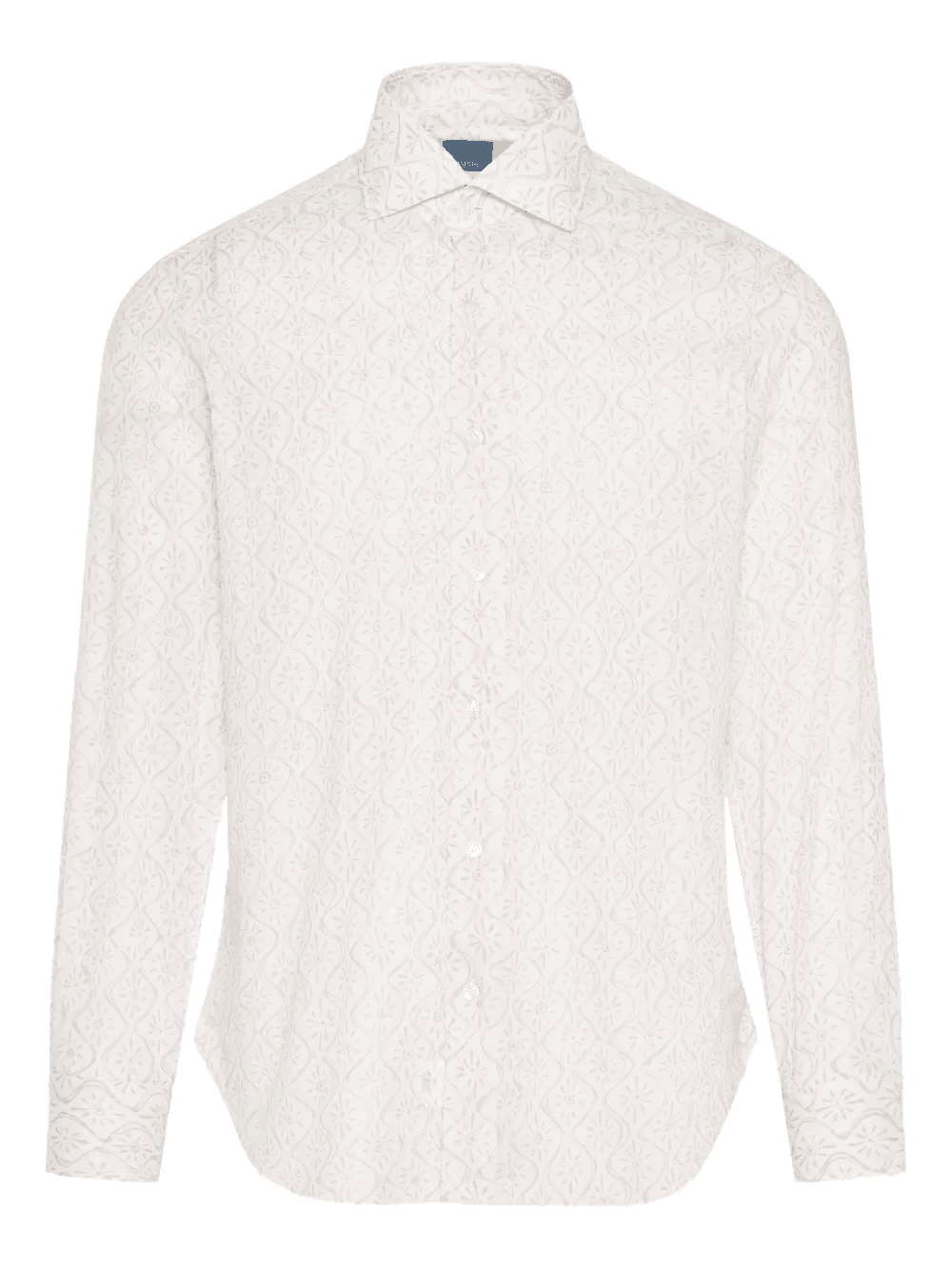 floral-patter long-sleeve shirt - Image 1