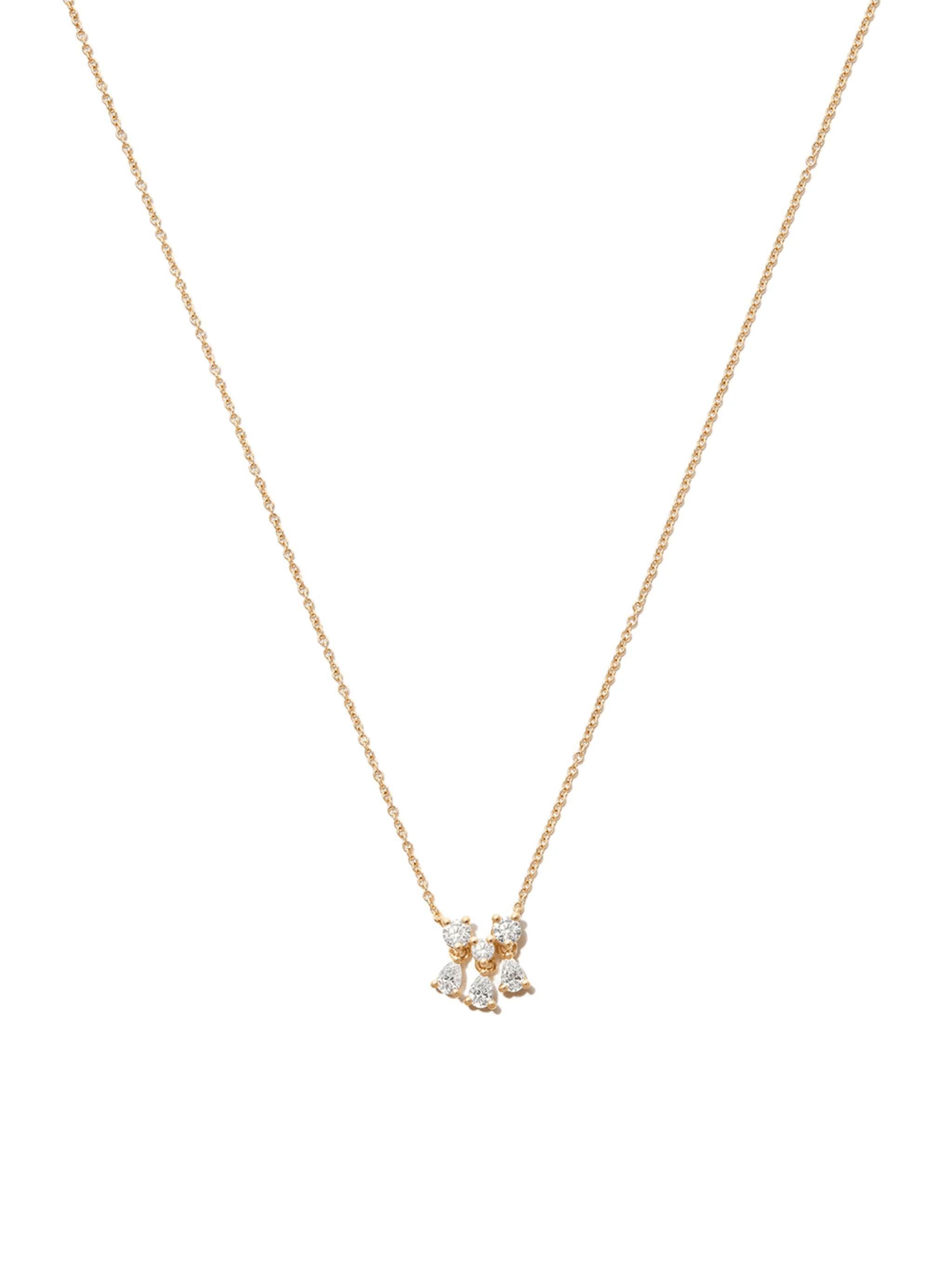 18kt yellow gold Dancing Diamonds necklace - Image 1