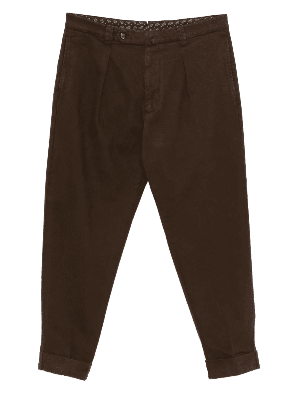 Chiaia pleated cuffed trousers - Image 1