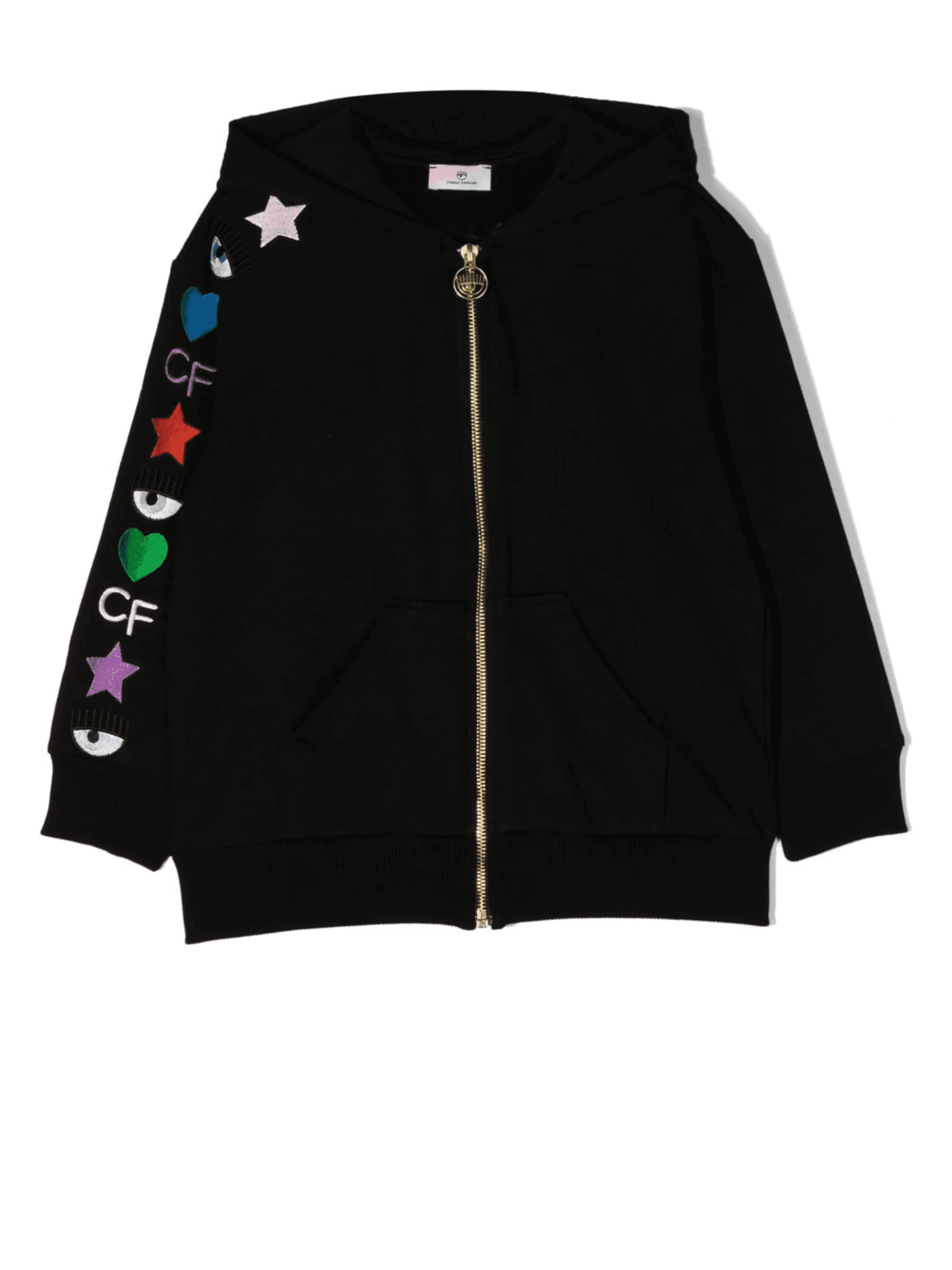 embroidered long-sleeve hoodie - Image 1