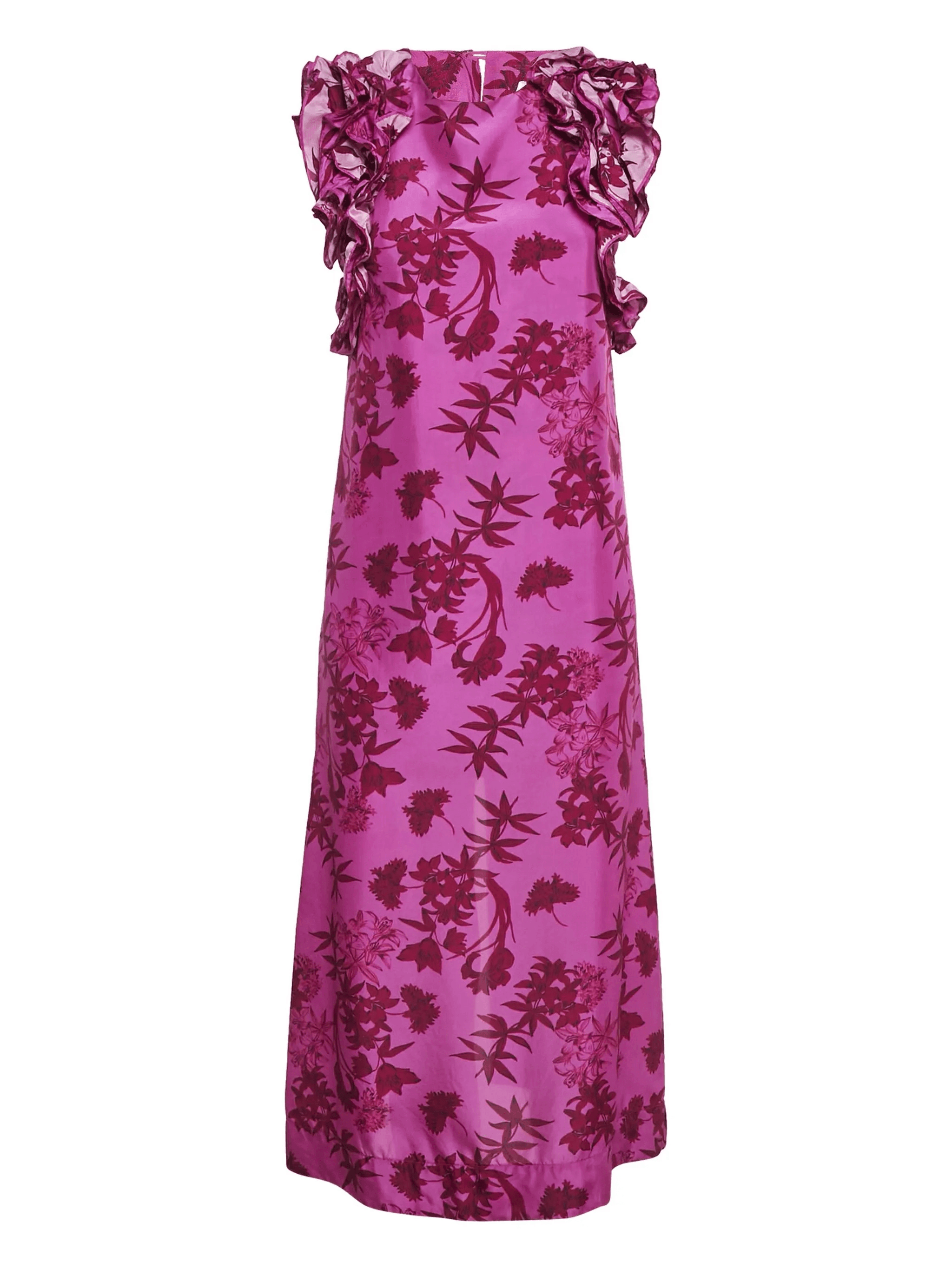 floral-print ruffled dress - Image 1