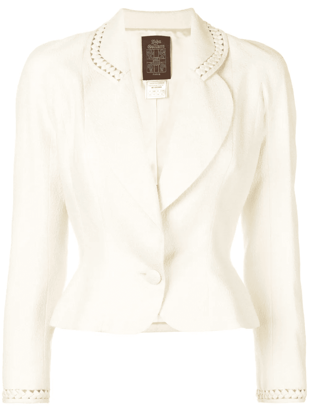 cut-out detail fitted blazer - Image 1