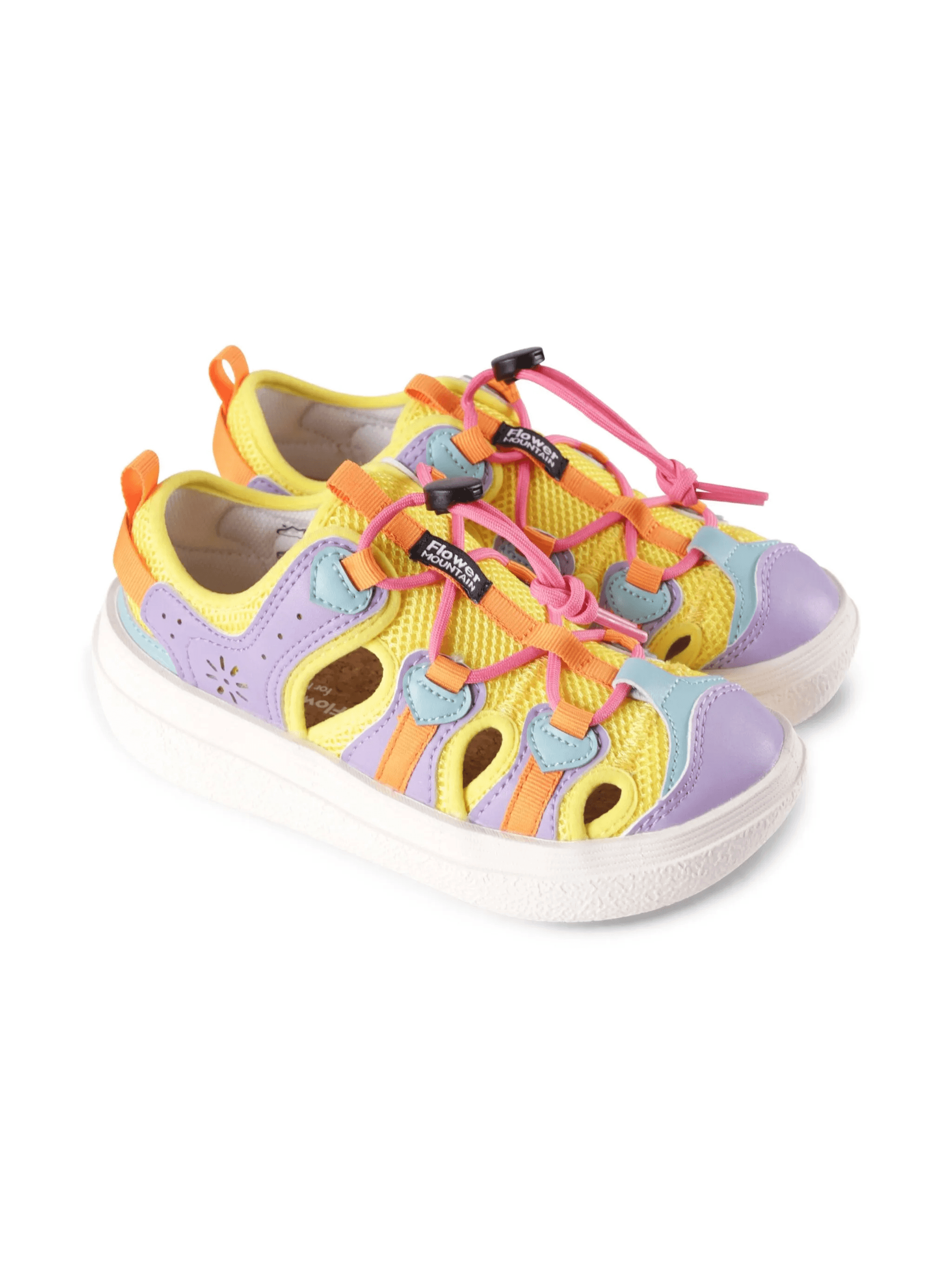 mesh-panelled lace-up sneakers - Image 1