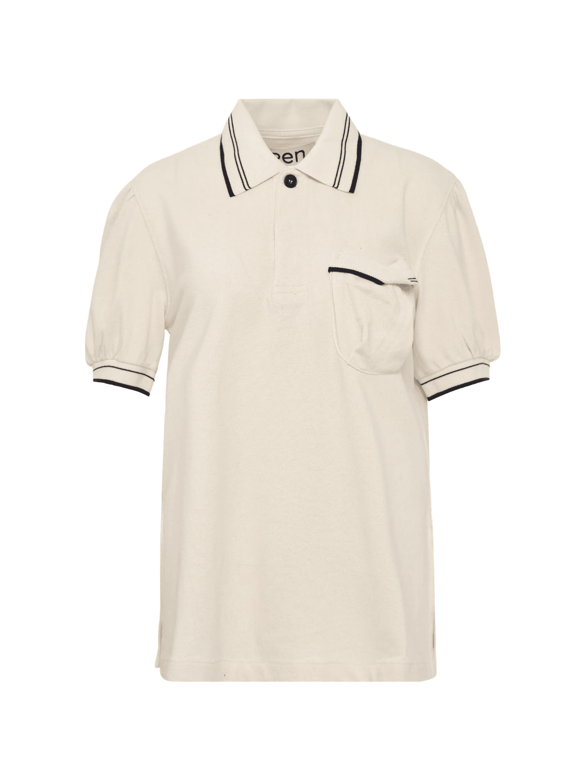 chest-pocket polo top - Image 1