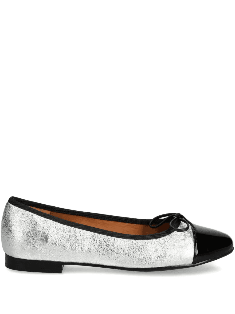 metallic bow ballet flats - Image 1