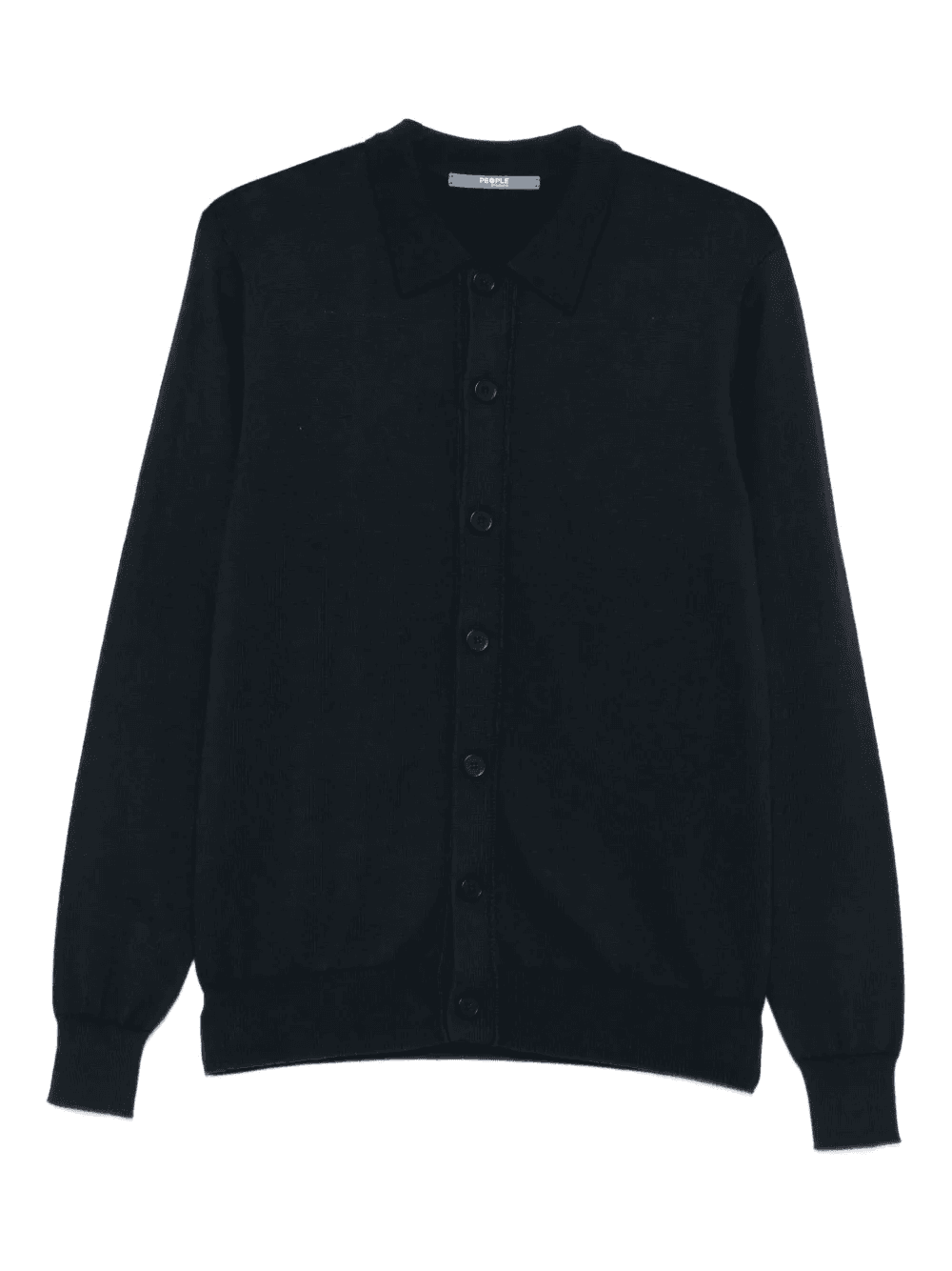 buttoned polo-collar cardigan - Image 1