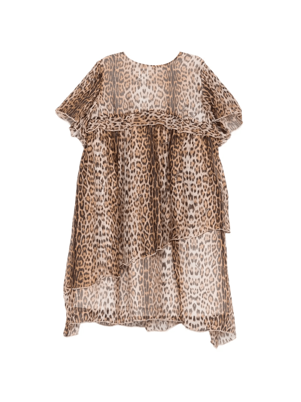 leopard-print ruffled dress - Image 1