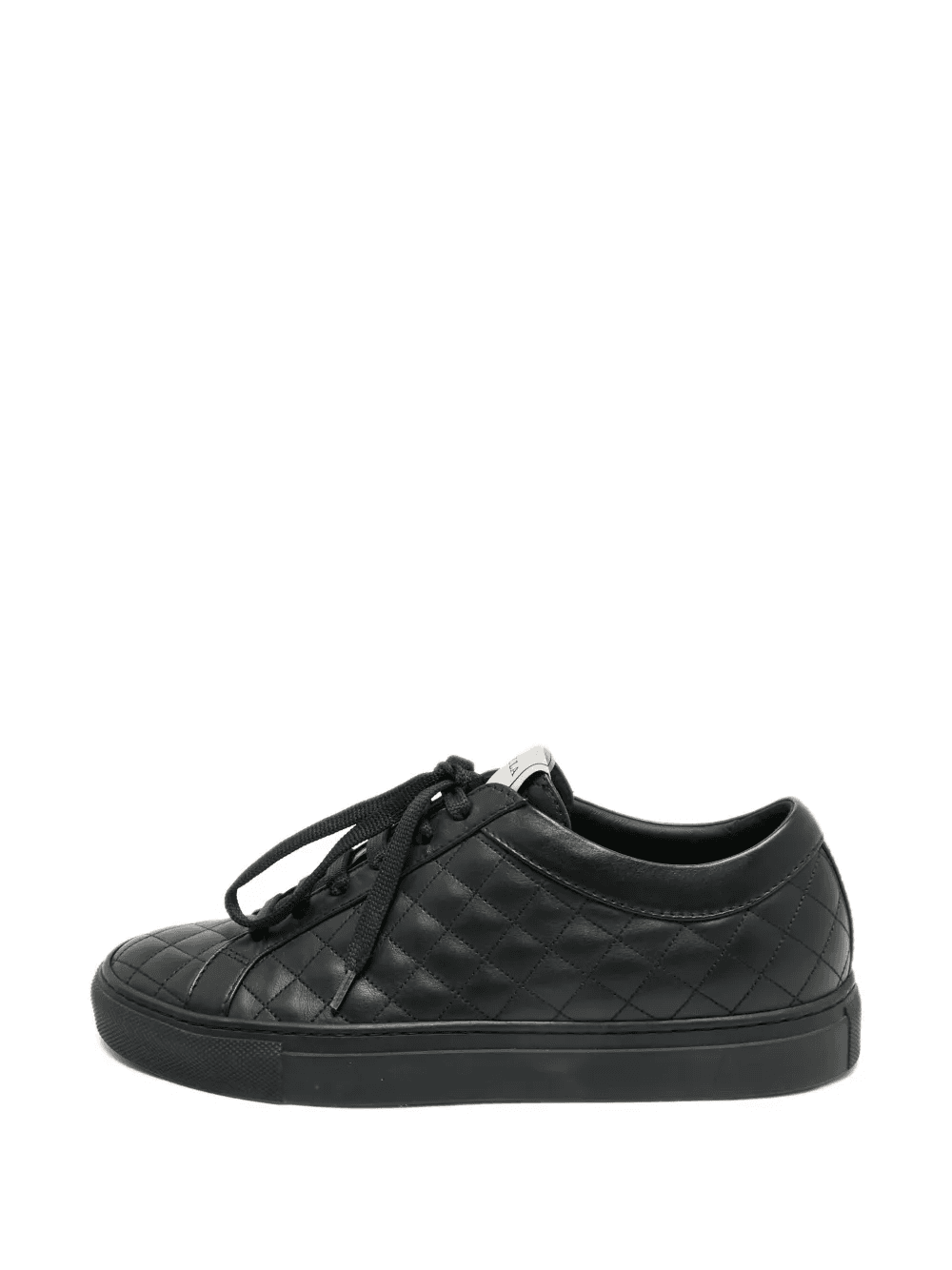 quilted leather sneakers - Image 1