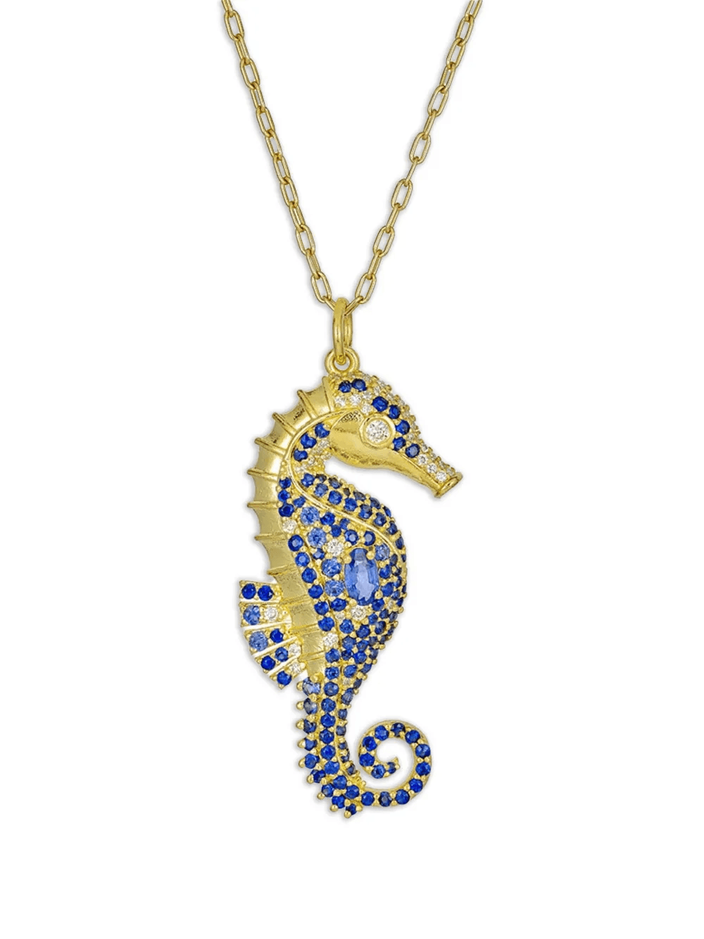 Seahorse sapphire necklace - Image 1