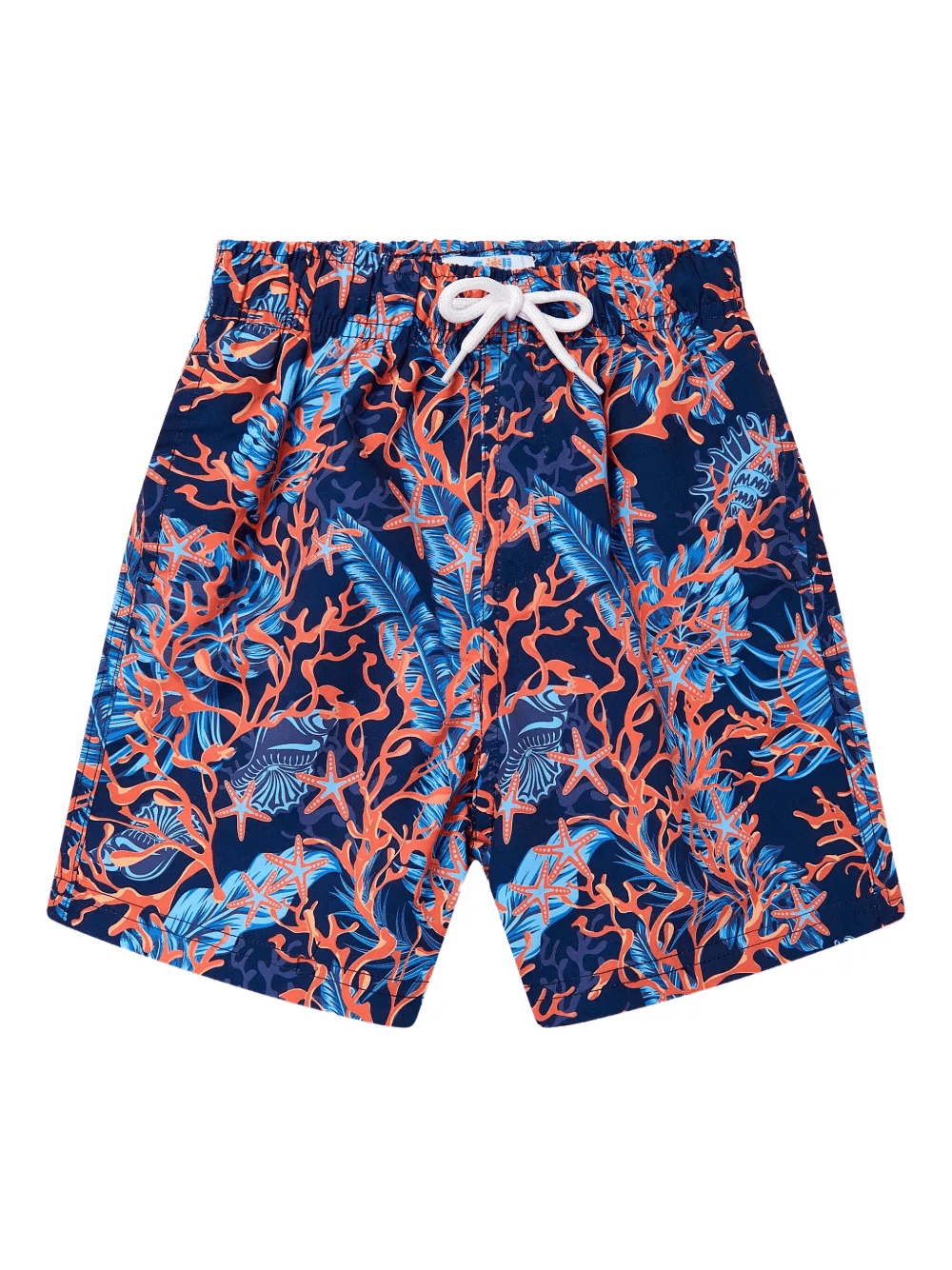 coral-print swim shorts - Image 1