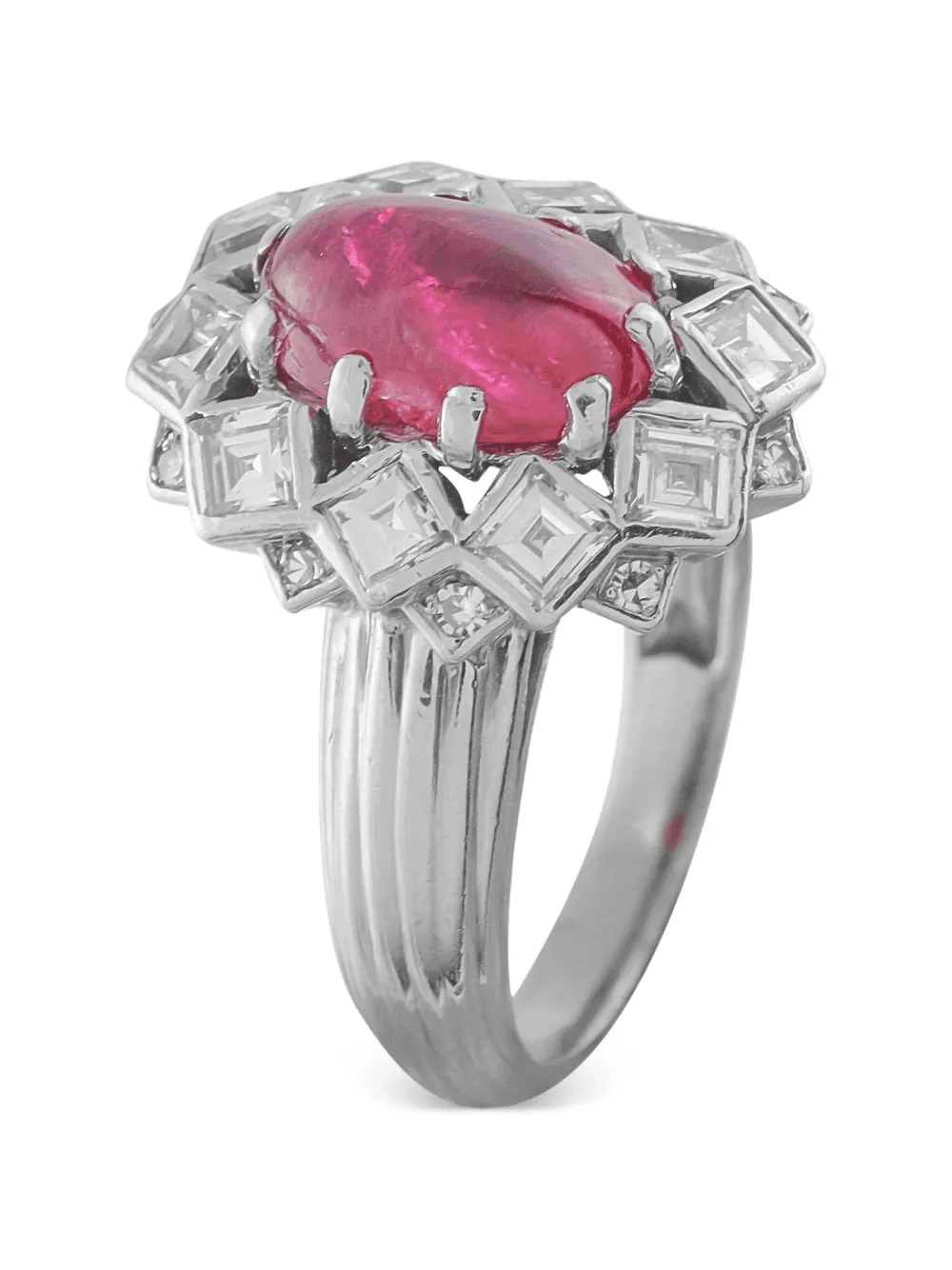 diamond and ruby ring - Image 1