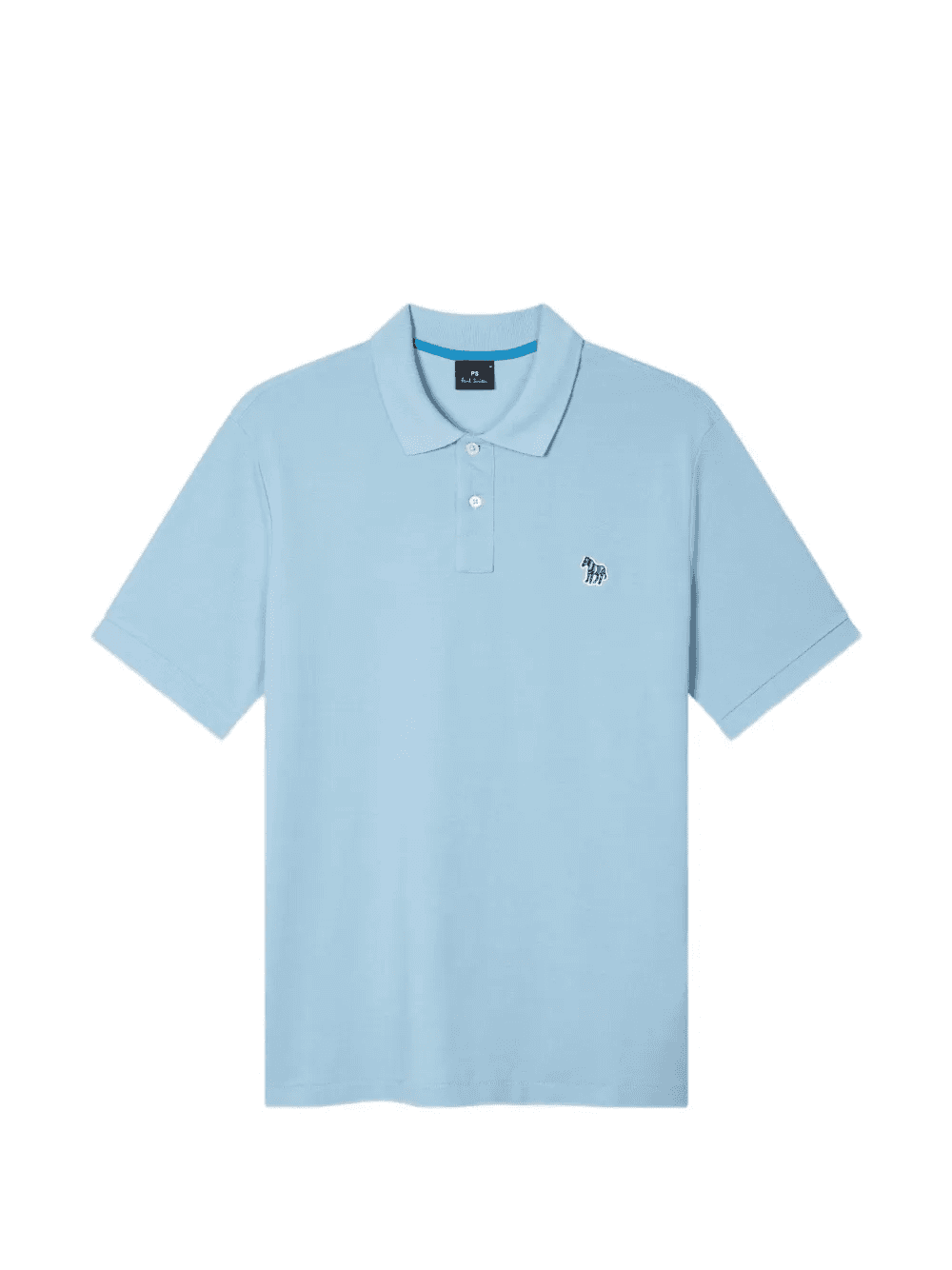 Zebra-patch polo shirt - Image 1