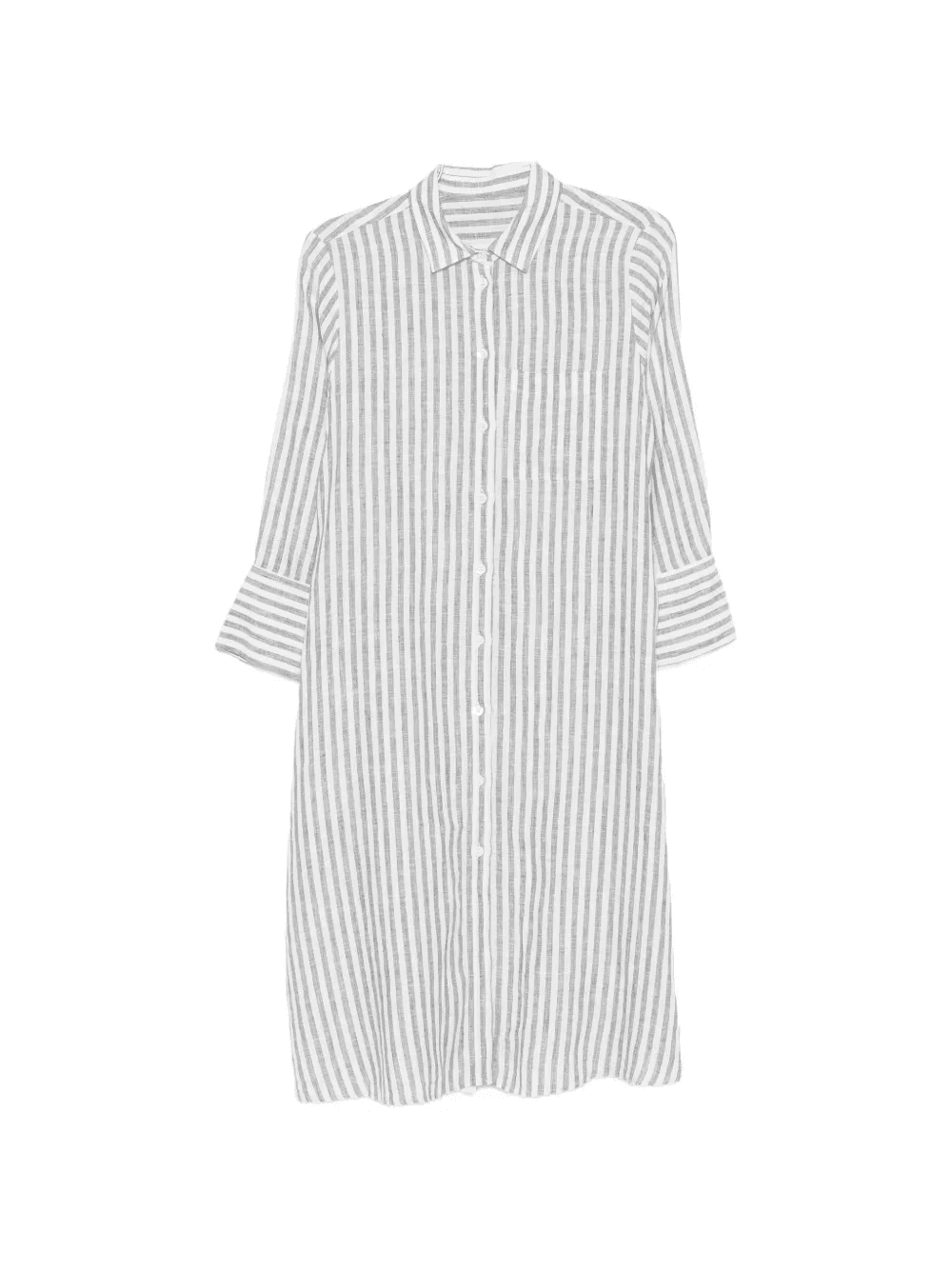 striped midi shirt dress - Image 1