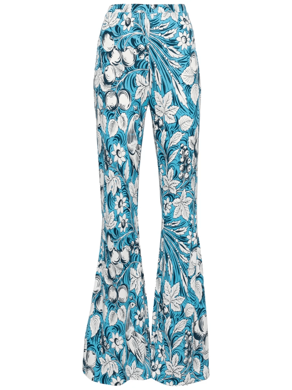 Brooklyn floral-print flared trousers - Image 1