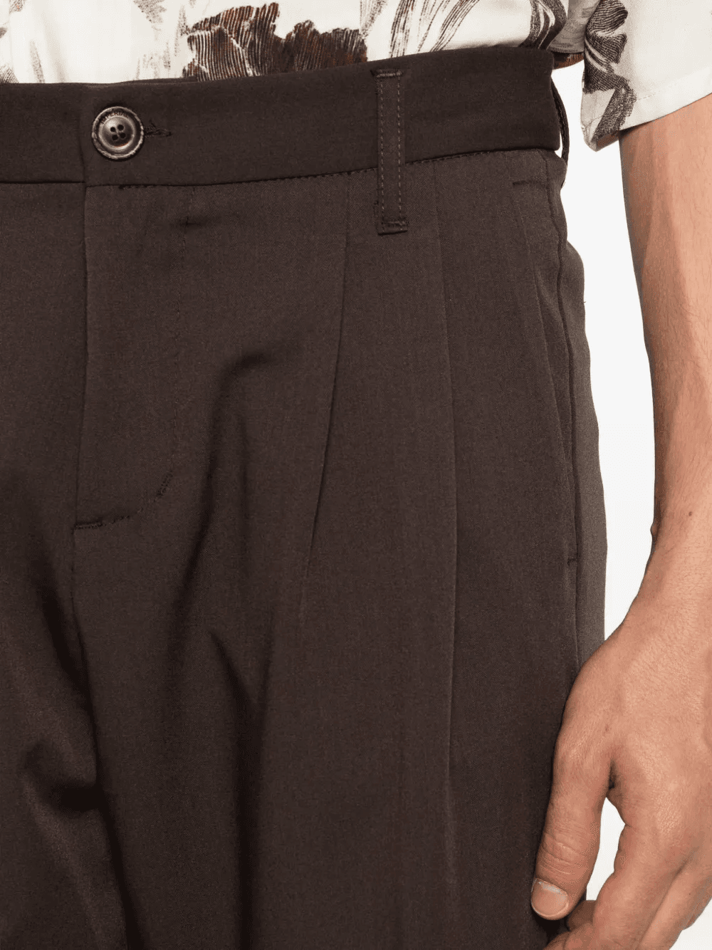 pleated-design trousers - Image 1