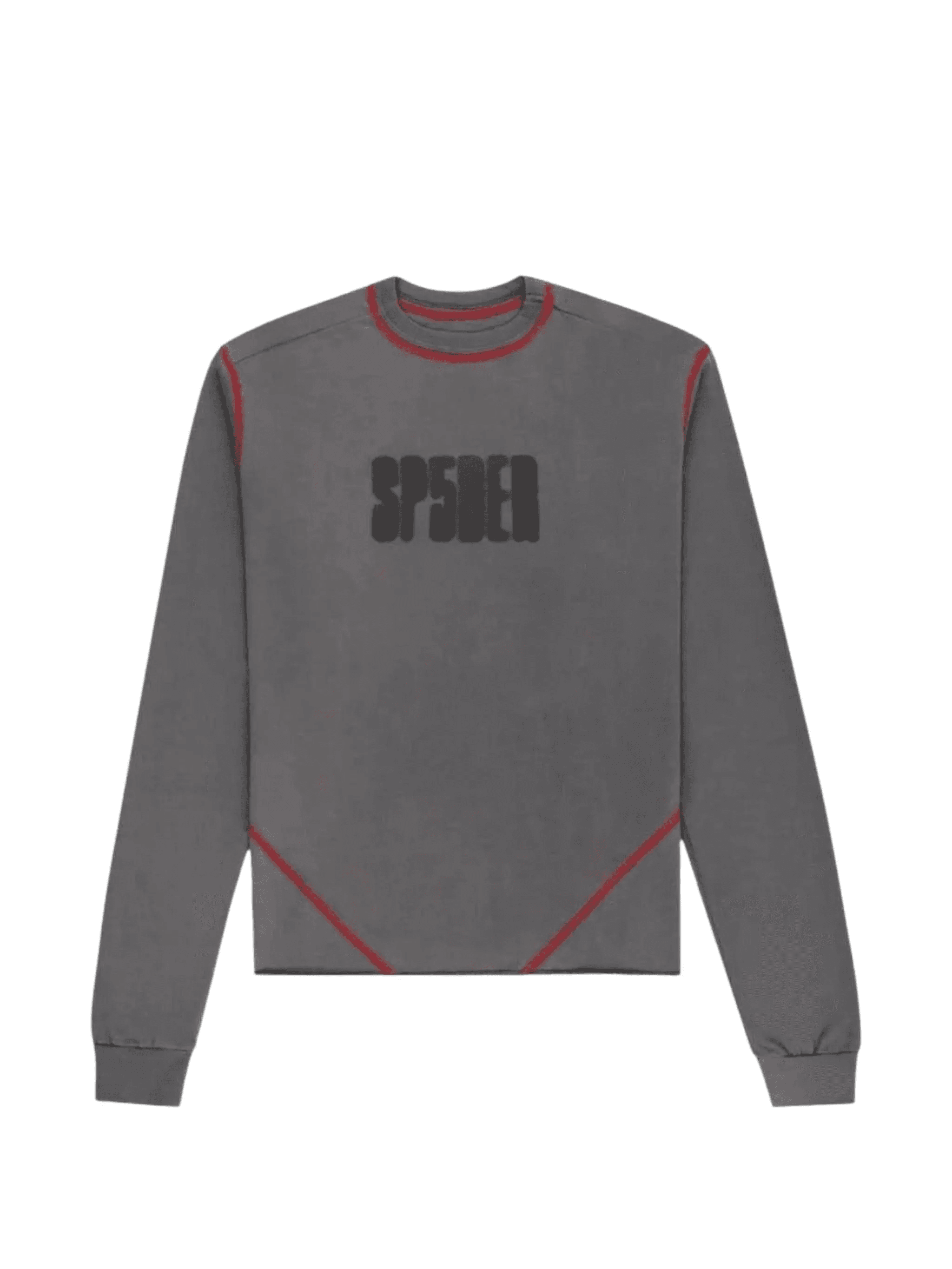 contrast-stitch long-sleeved T-shirt - Image 1