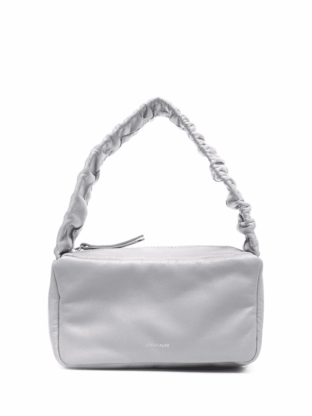 gathered-handle leather tote - Image 1