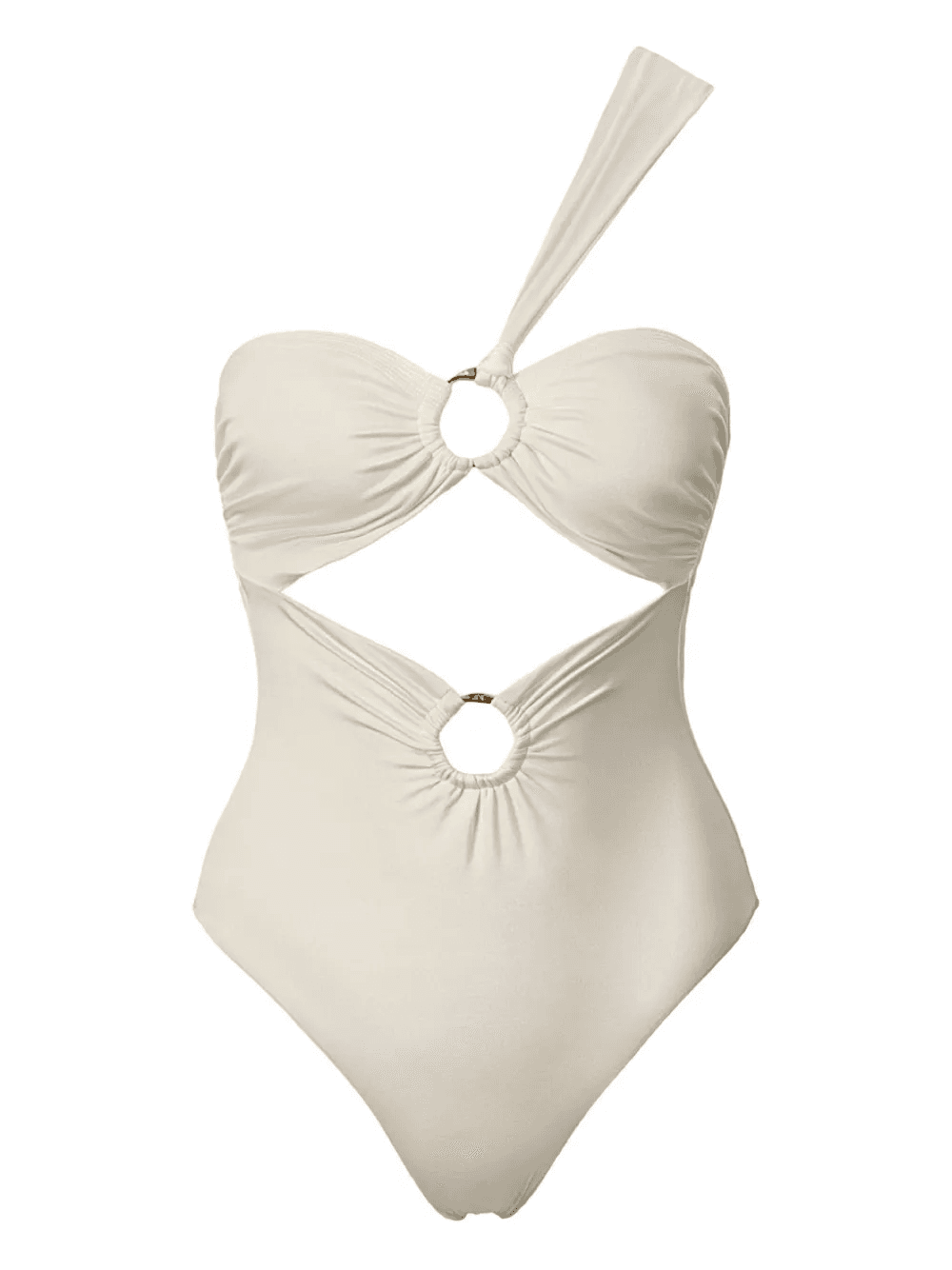 one-shoulder cut-out swimsuit - Image 1