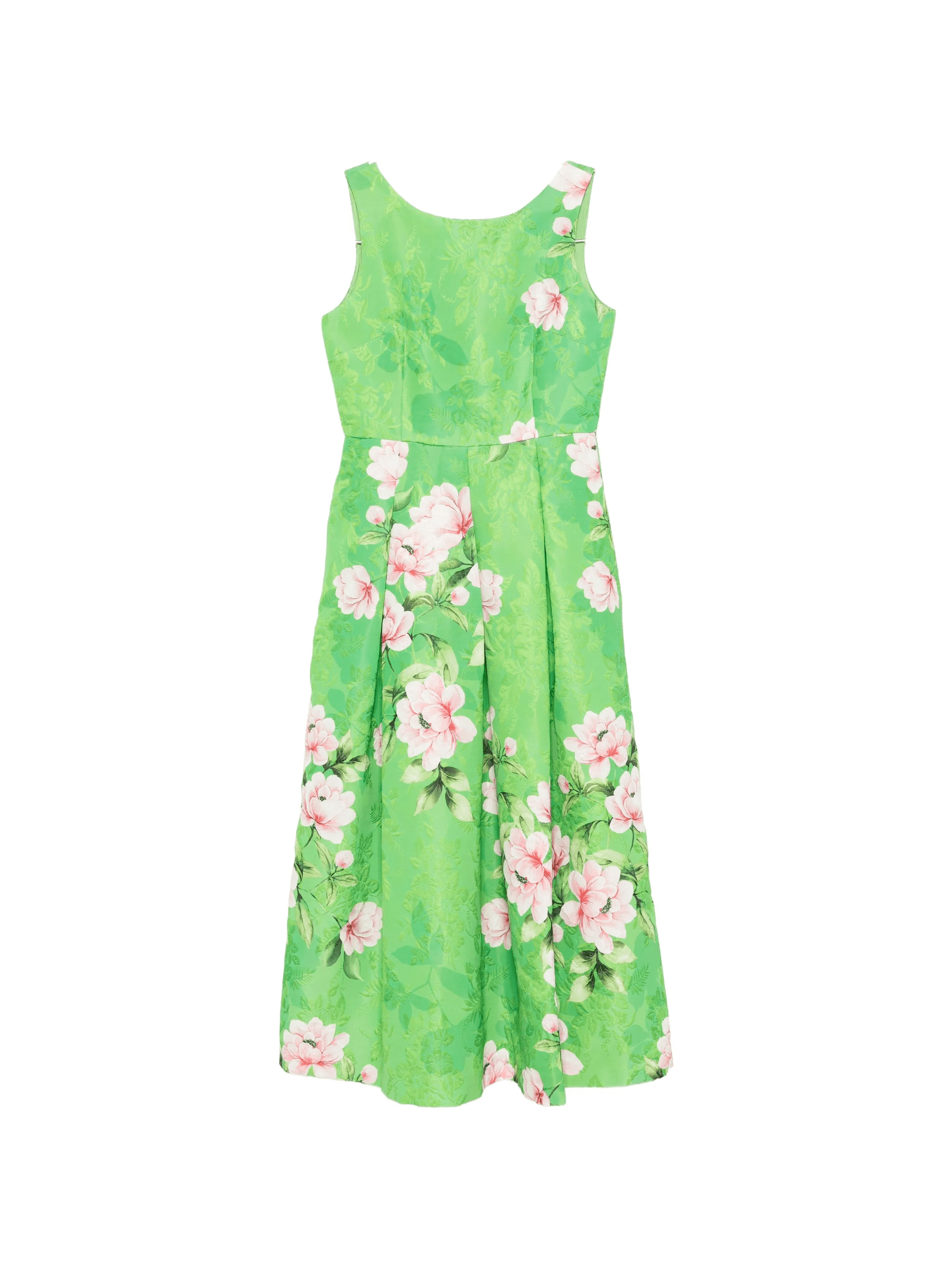 floral-print jacquard midi dress - Image 1