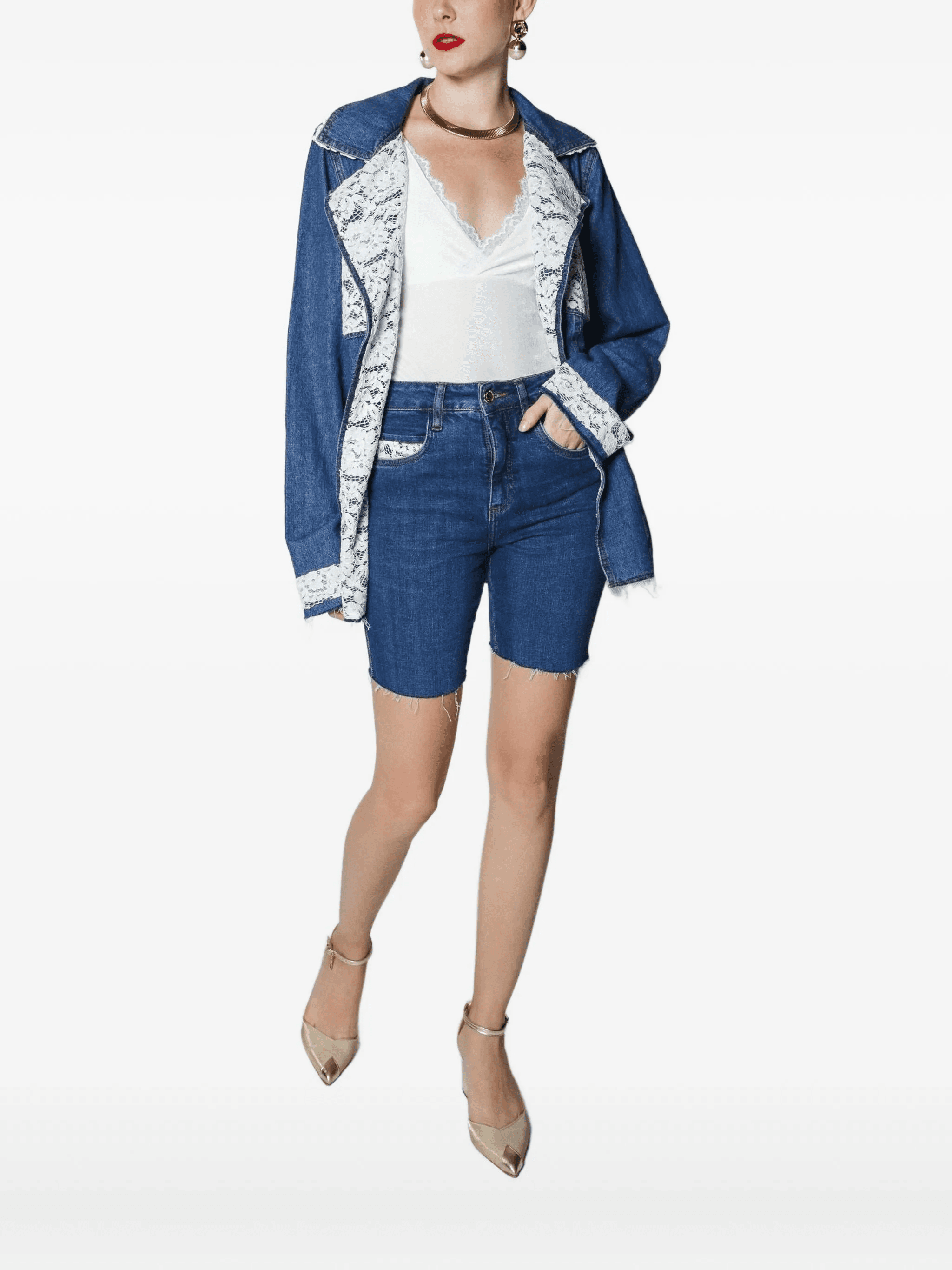 Silvana denim shorts - Image 1