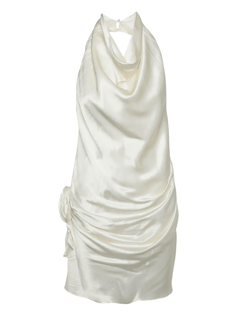 satin halterneck dress - Image 1