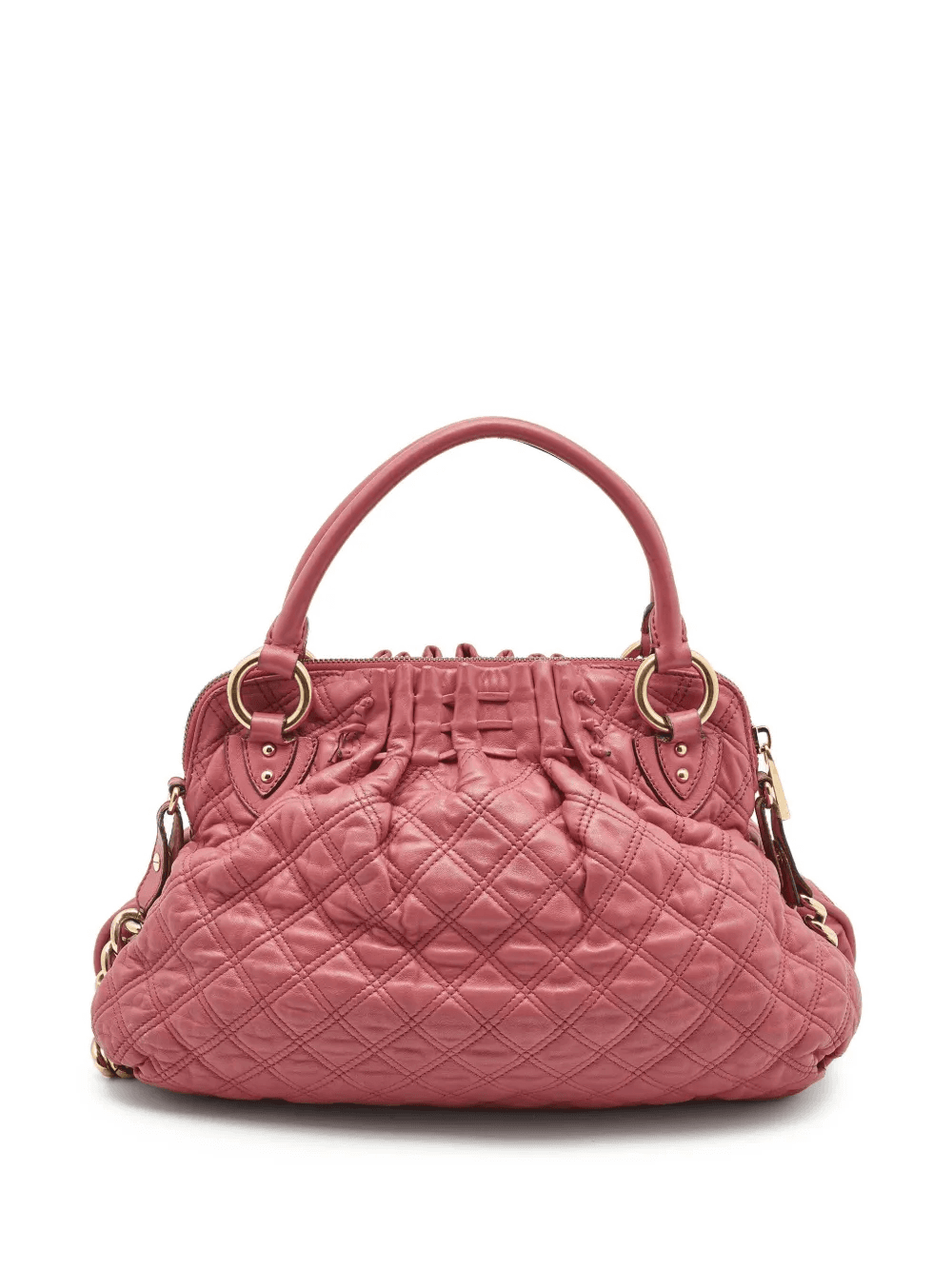 pre-owned quilted leather shoulder bag - Image 1